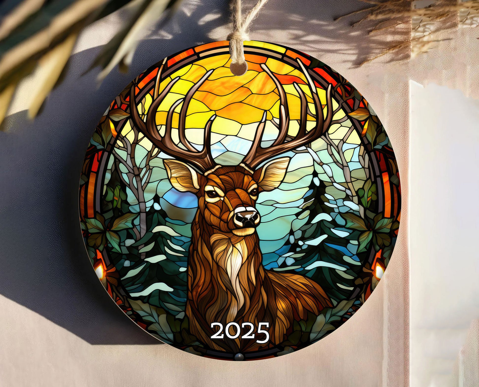 Rustic Deer Ornament Ornament, Perfect Gift Exchange, Christmas Tree Decoration