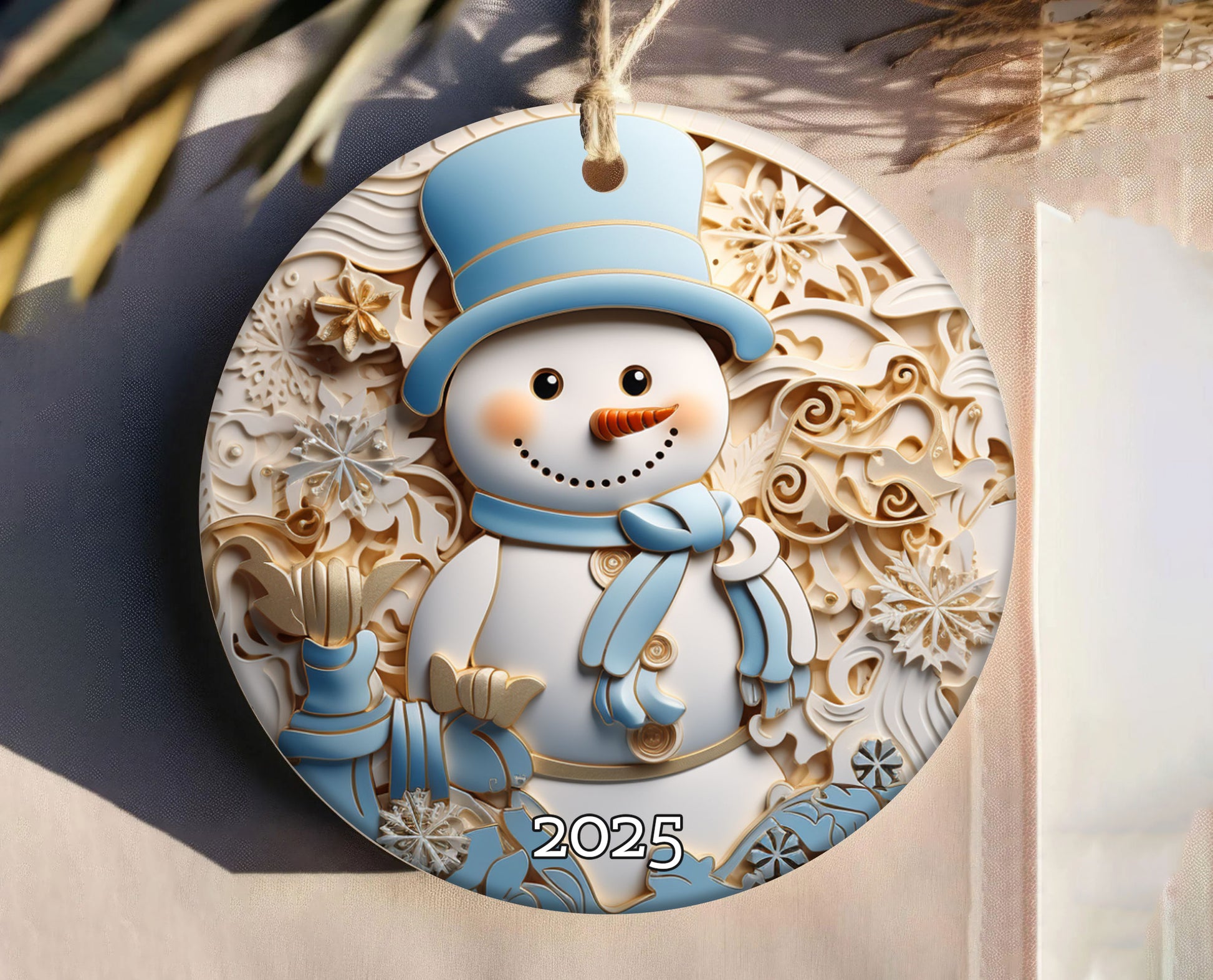 Cozy Snowmen Christmas Ornaments, Snowman Christmas Tree Ornament, Xmas Tree Gift For Kids