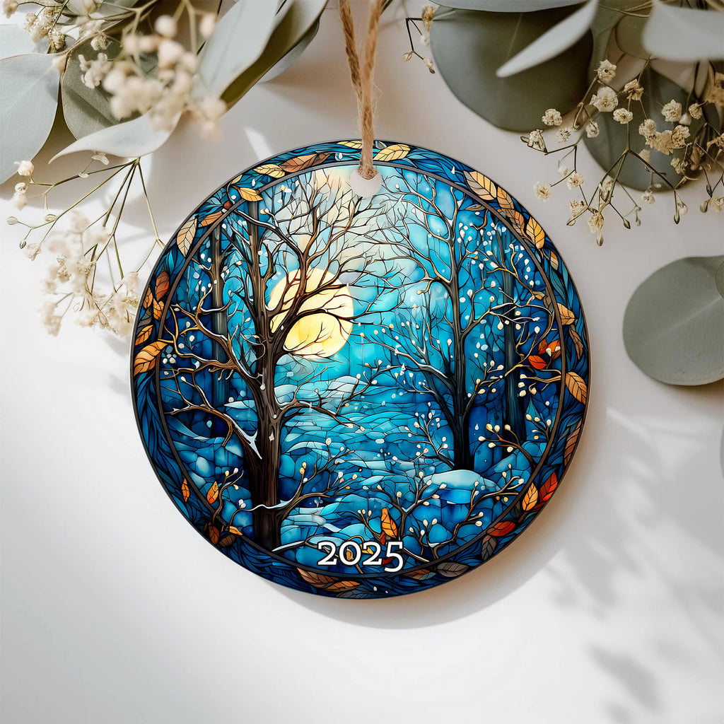Winter Forest Christmas Ornament, Christmas Decoration, Gift Exchange, Gift Idea, Xmas Tree