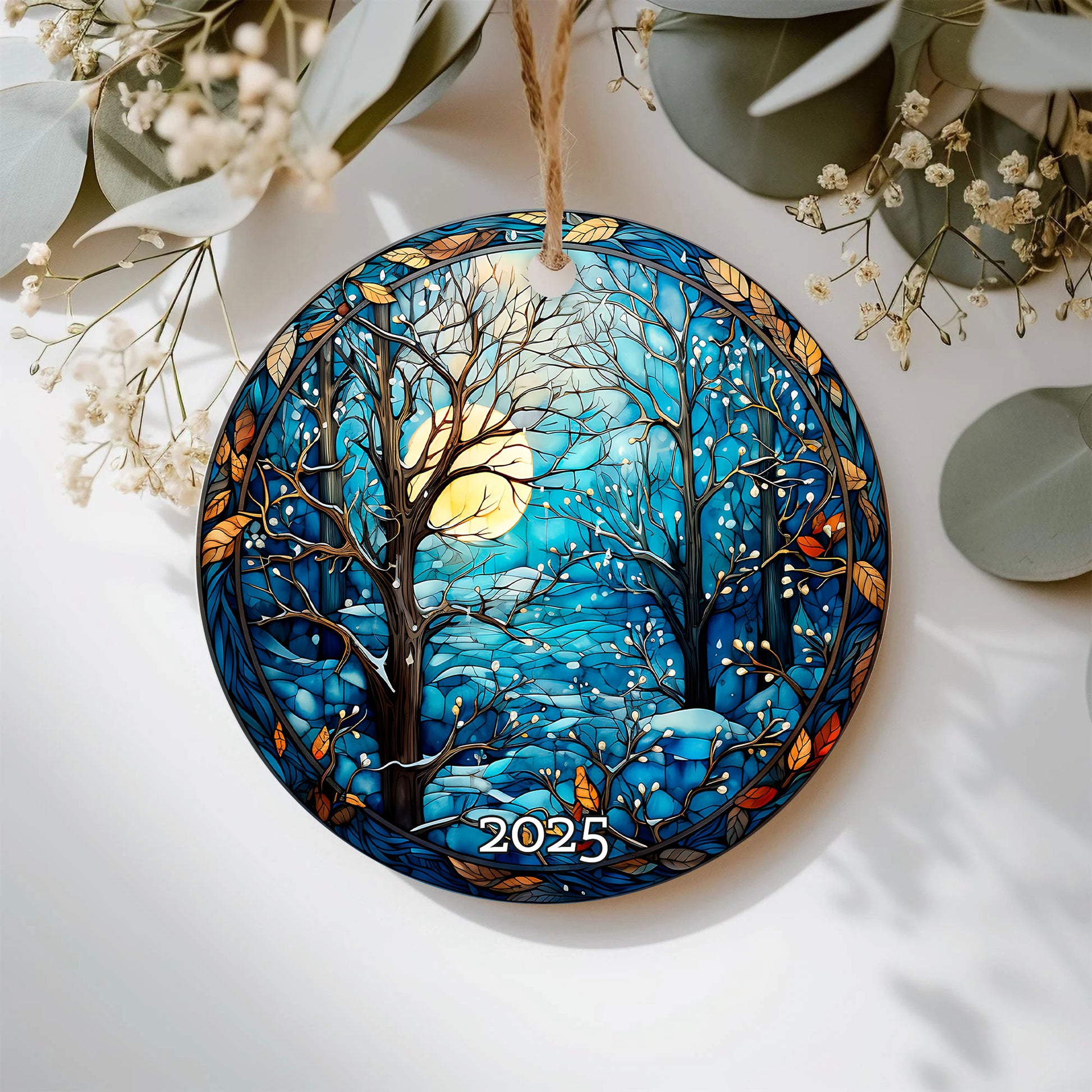 Winter Forest Christmas Ornament, Christmas Decoration, Gift Exchange, Gift Idea, Xmas Tree