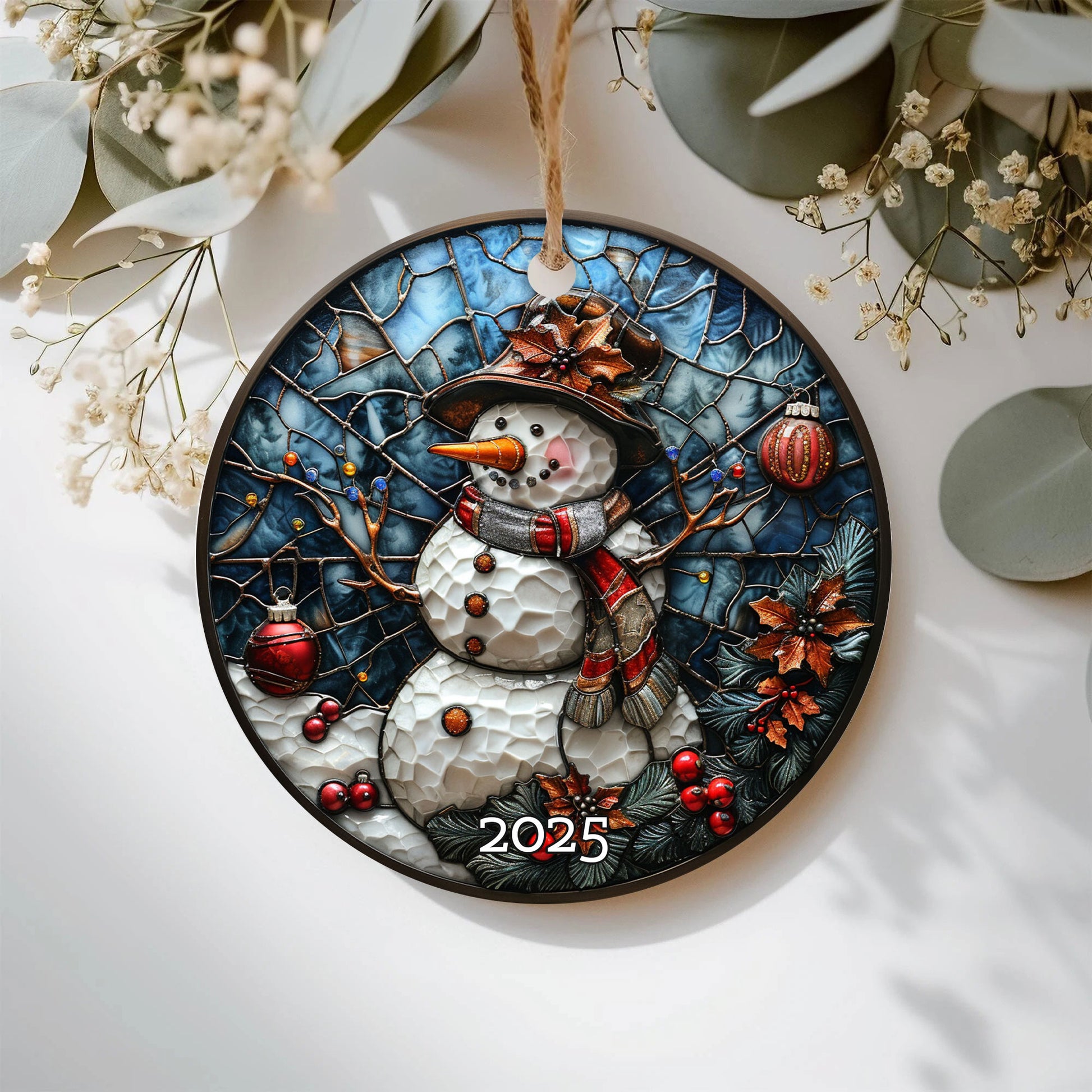 Vintage Santa Ornament, Holiday Tree Decor Gift, Gift Exchange, Gift Idea, Xmas Tree