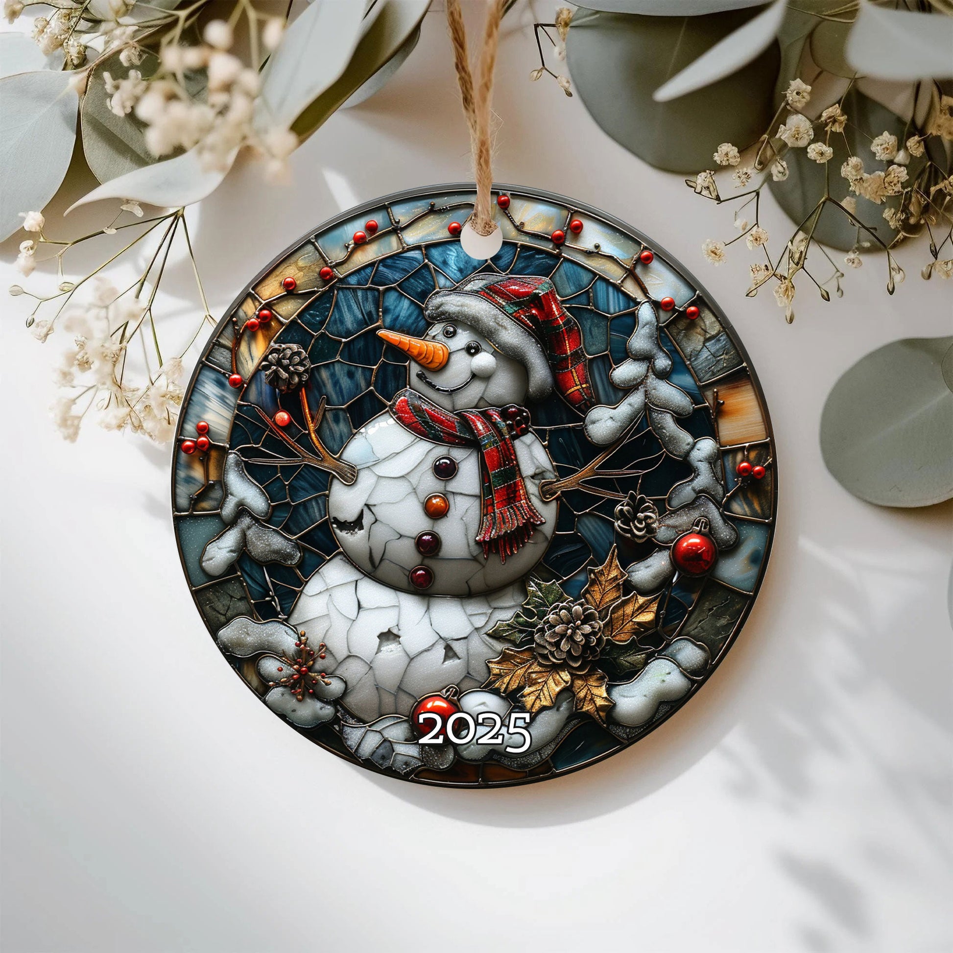 Retro Santa Claus Ornament, Gift for Family, Holiday Ornament Decoration