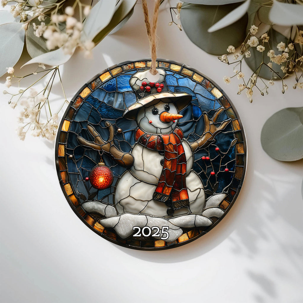 Classic Santa Christmas Ornament, Cozy Holiday DecorGift for Family, Holiday Ornament Decoration