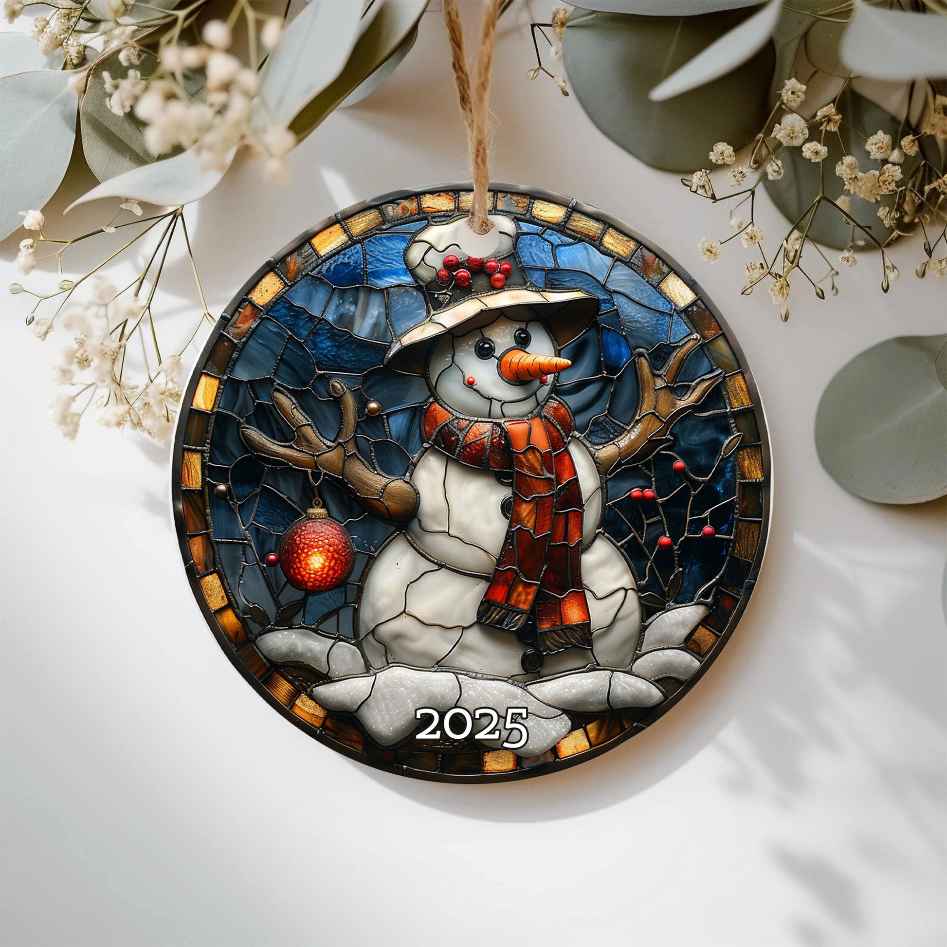 Classic Santa Christmas Ornament, Cozy Holiday DecorGift for Family, Holiday Ornament Decoration