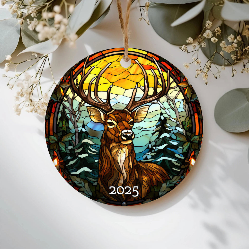 Rustic Deer Ornament Ornament, Perfect Gift Exchange, Christmas Tree Decoration