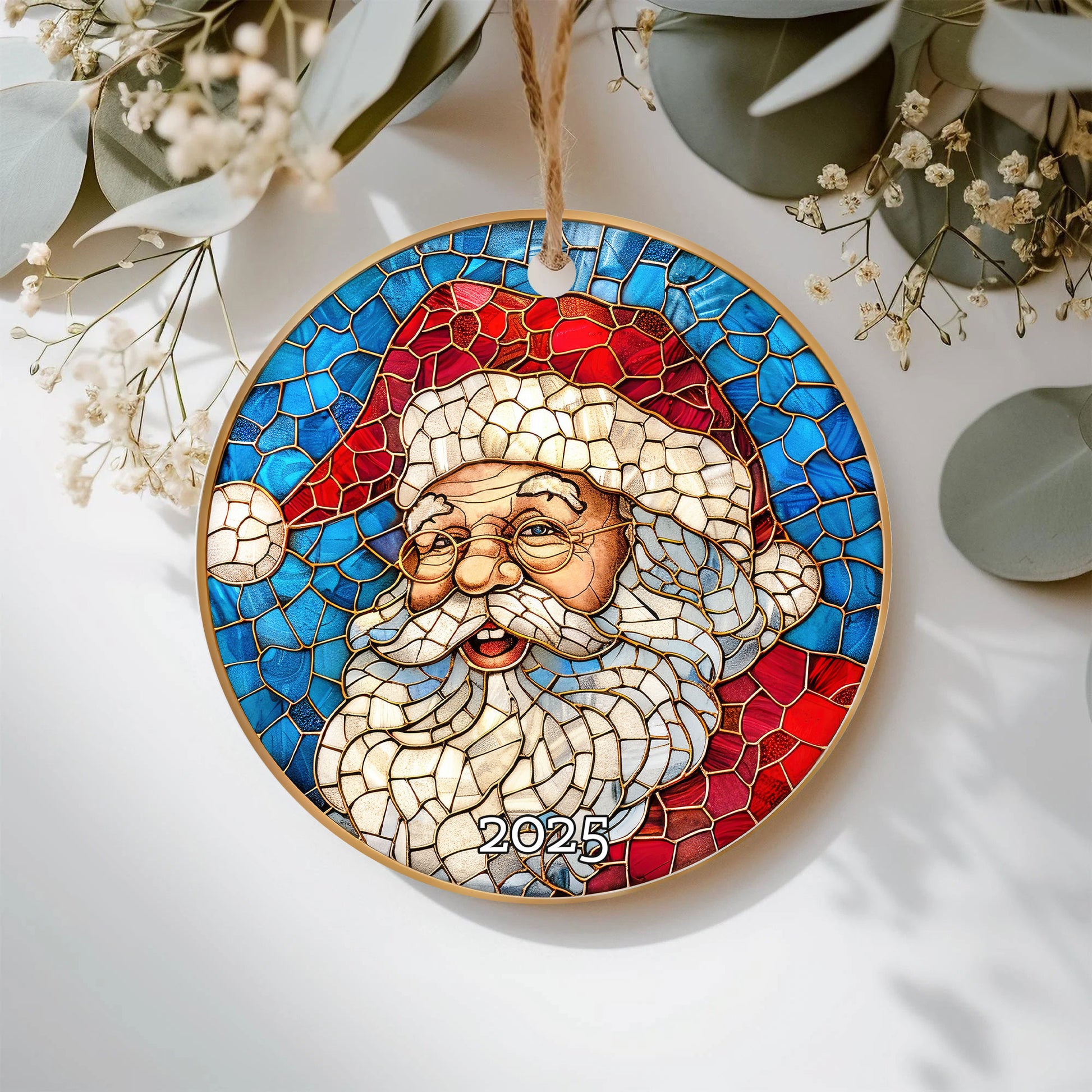Vintage Santa Ornament, Perfect Gift Exchange, Christmas Tree Decoration