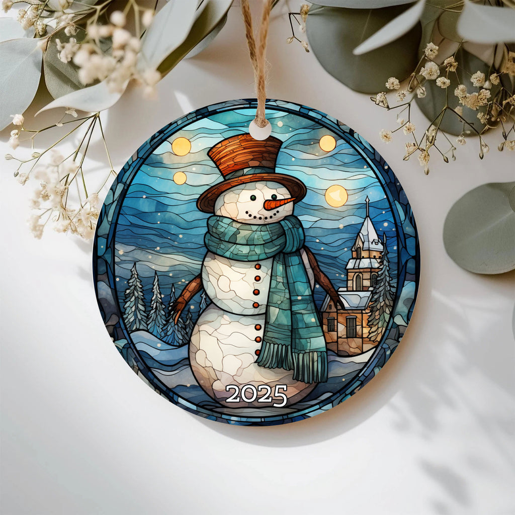 Snowman Scene Ornament Tree Decoration Gift Idea