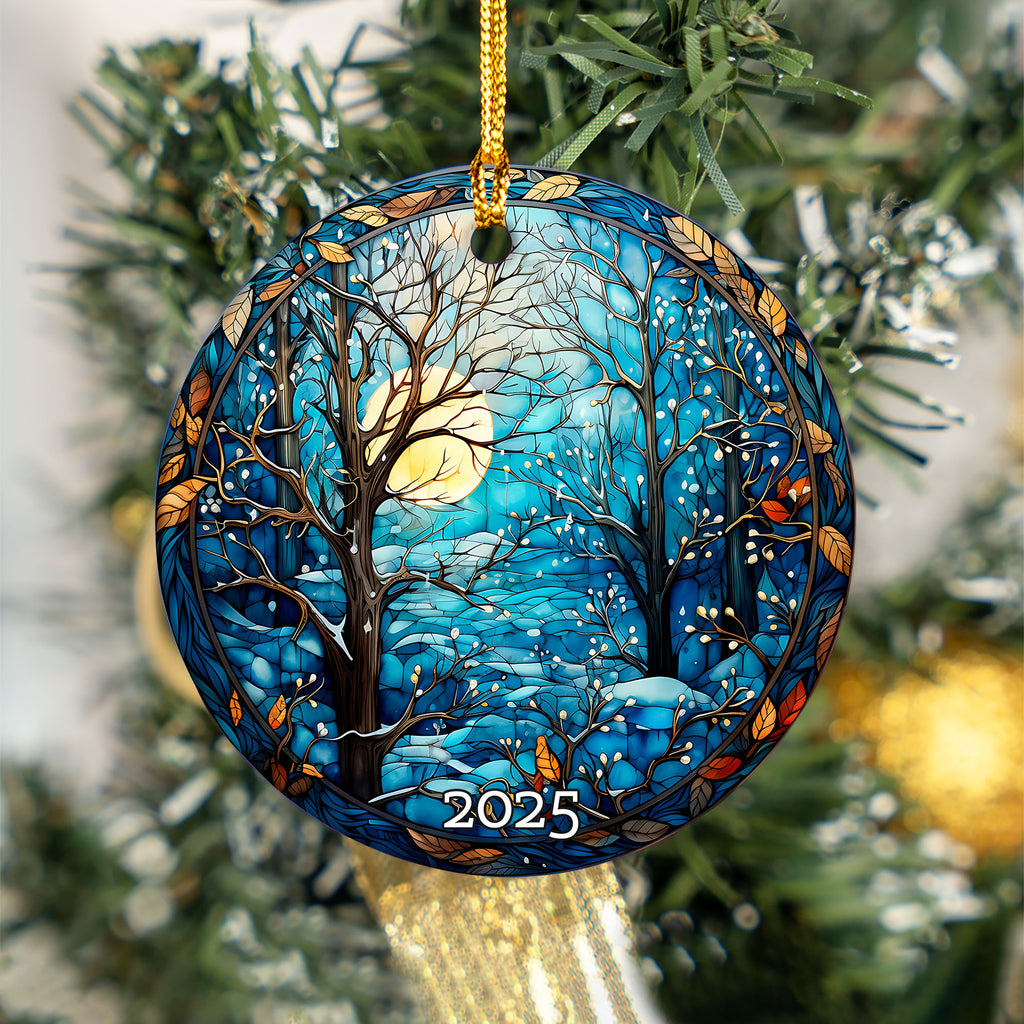 Winter Forest Christmas Ornament, Christmas Decoration, Gift Exchange, Gift Idea, Xmas Tree
