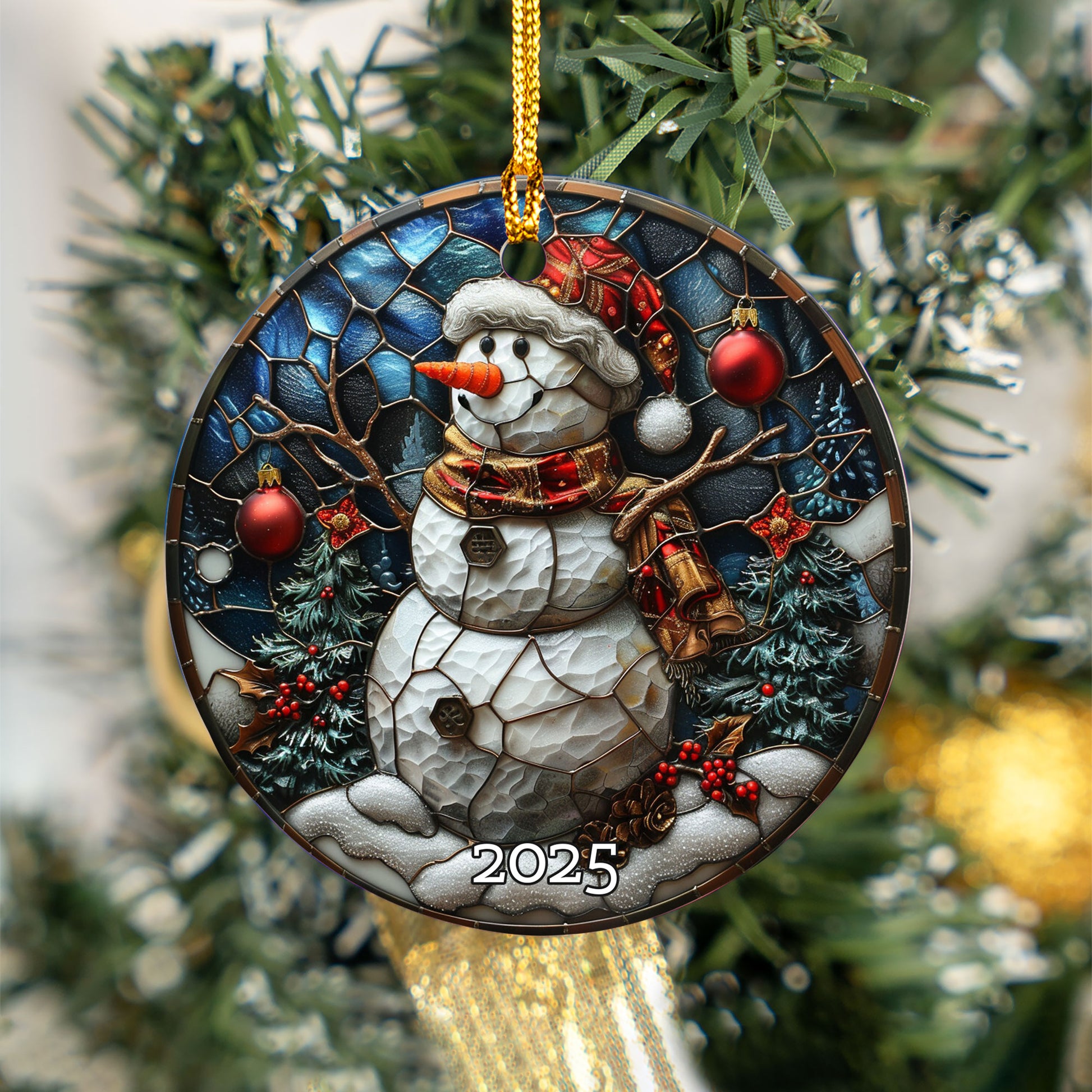 Santa Ornament Vintage Style, Perfect Gift Exchange Idea, Christmas Tree Decoration