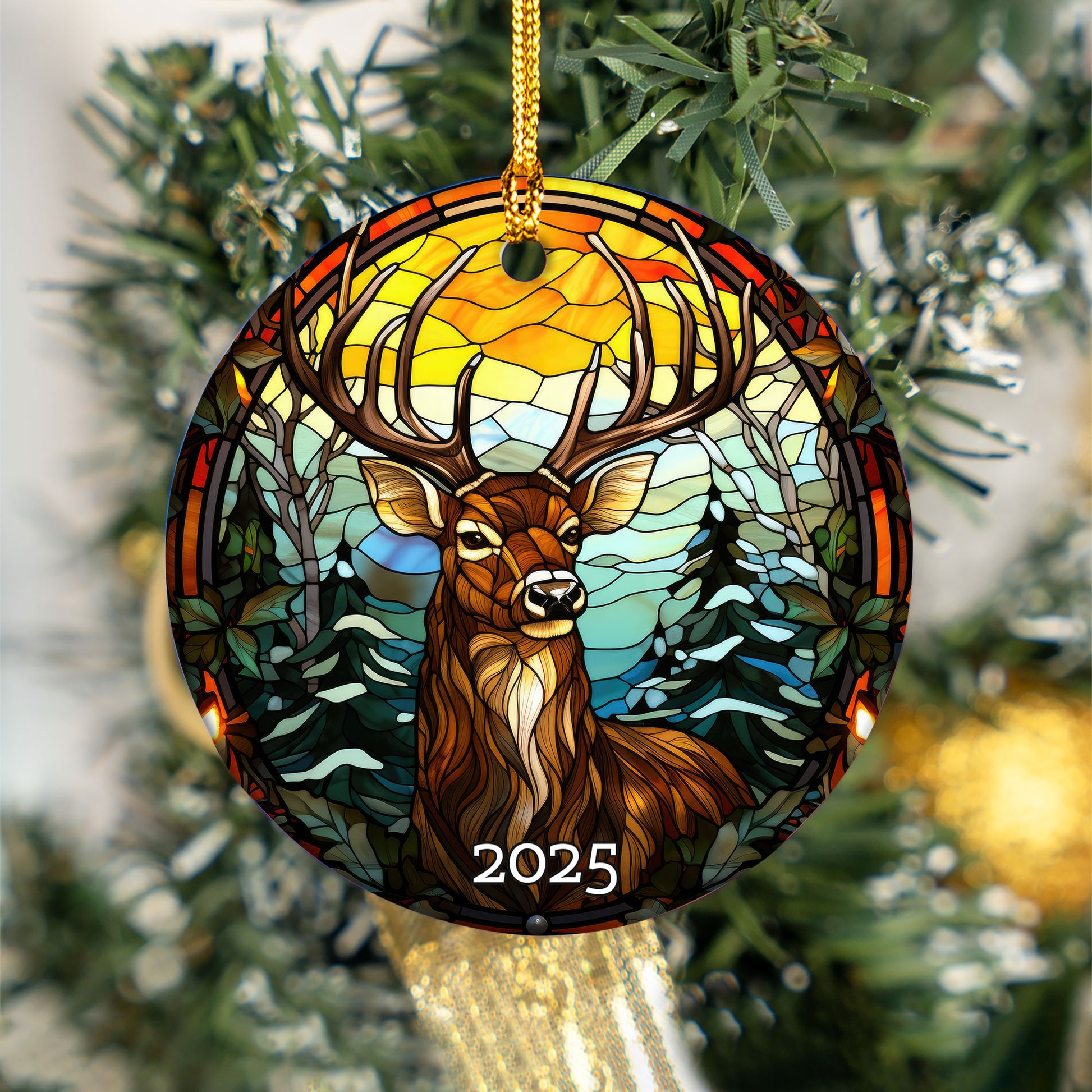 Rustic Deer Ornament Ornament, Perfect Gift Exchange, Christmas Tree Decoration