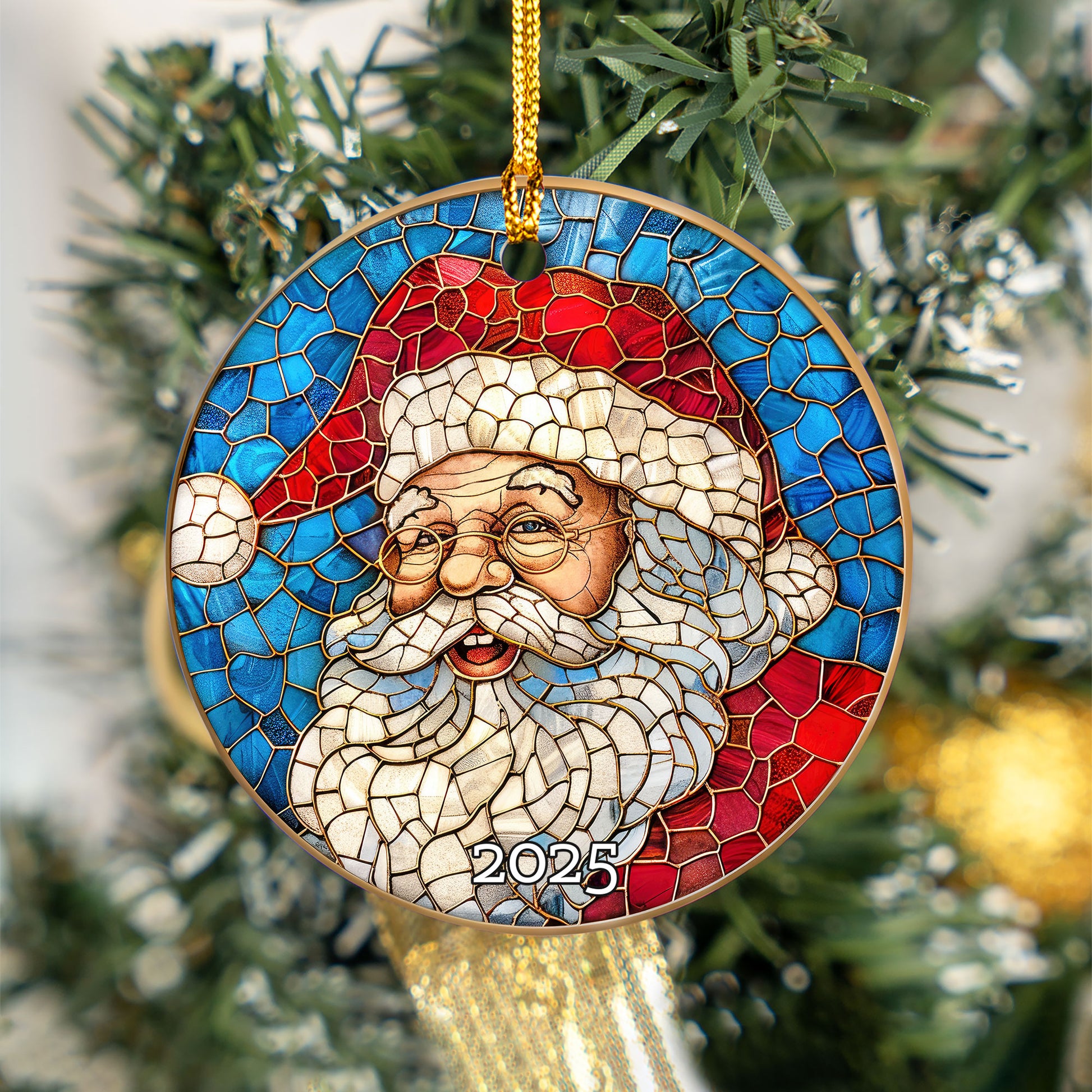 Vintage Santa Ornament, Perfect Gift Exchange, Christmas Tree Decoration
