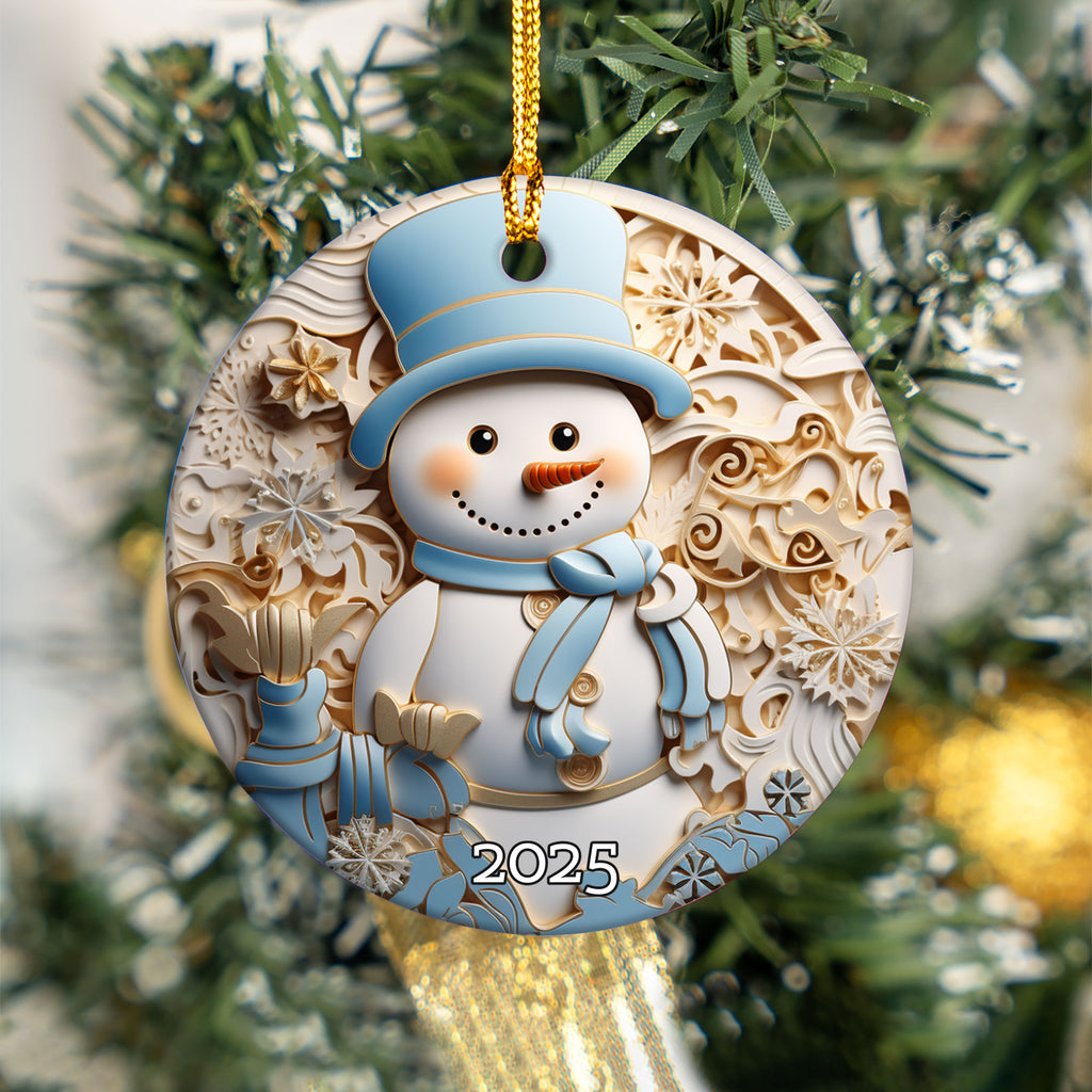 Cozy Snowmen Christmas Ornaments, Snowman Christmas Tree Ornament, Xmas Tree Gift For Kids