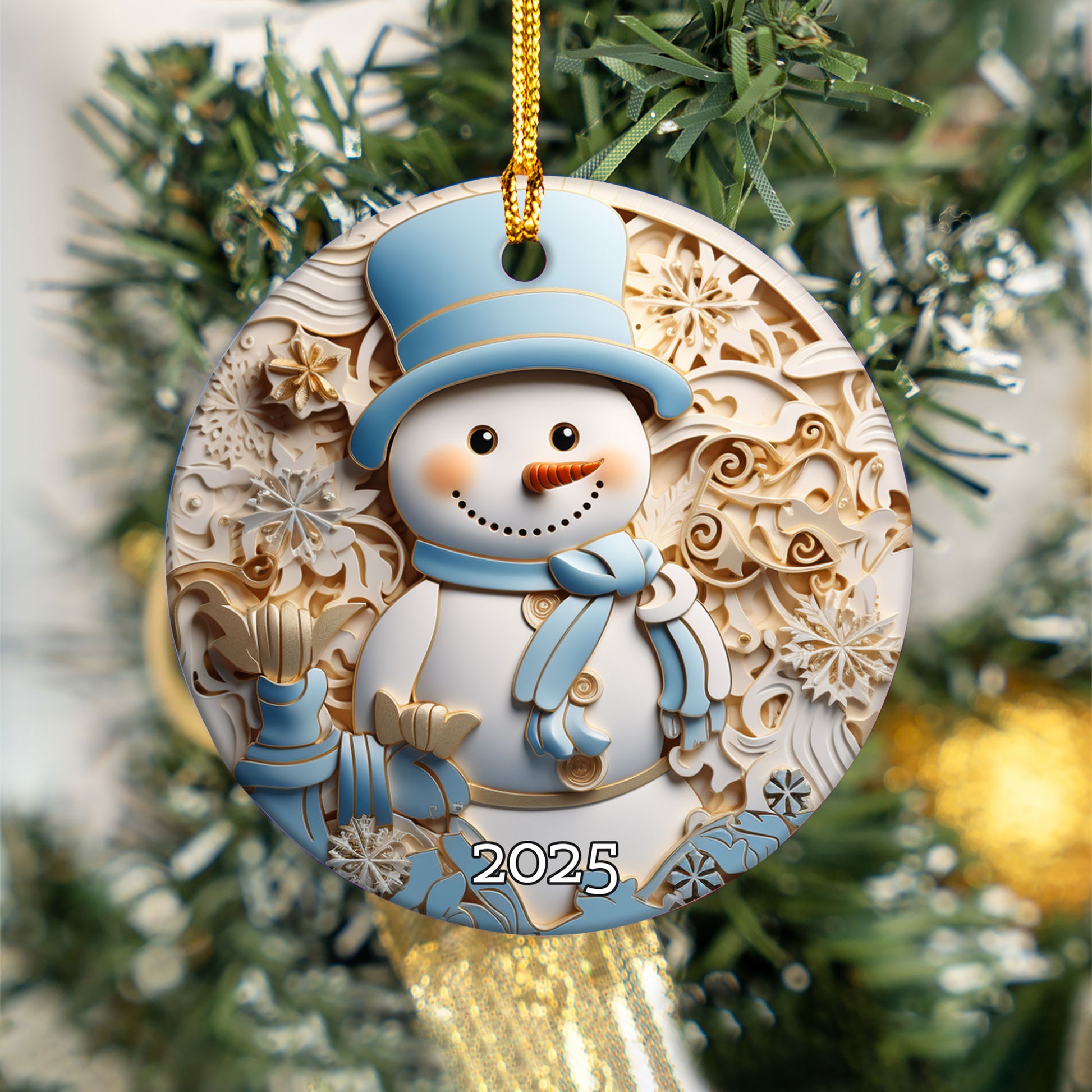Cozy Snowmen Christmas Ornaments, Snowman Christmas Tree Ornament, Xmas Tree Gift For Kids