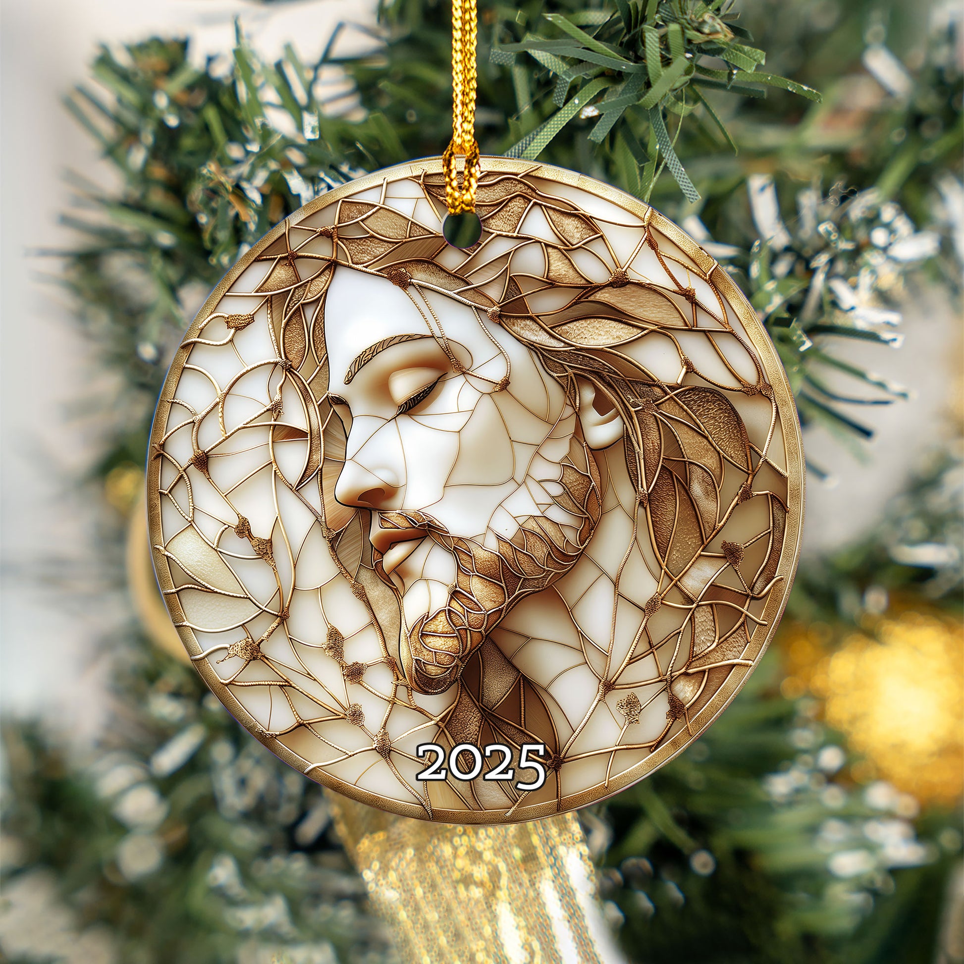 Christian Christmas Ornament, Holy Family Decoration, Jesus Birth Christmas