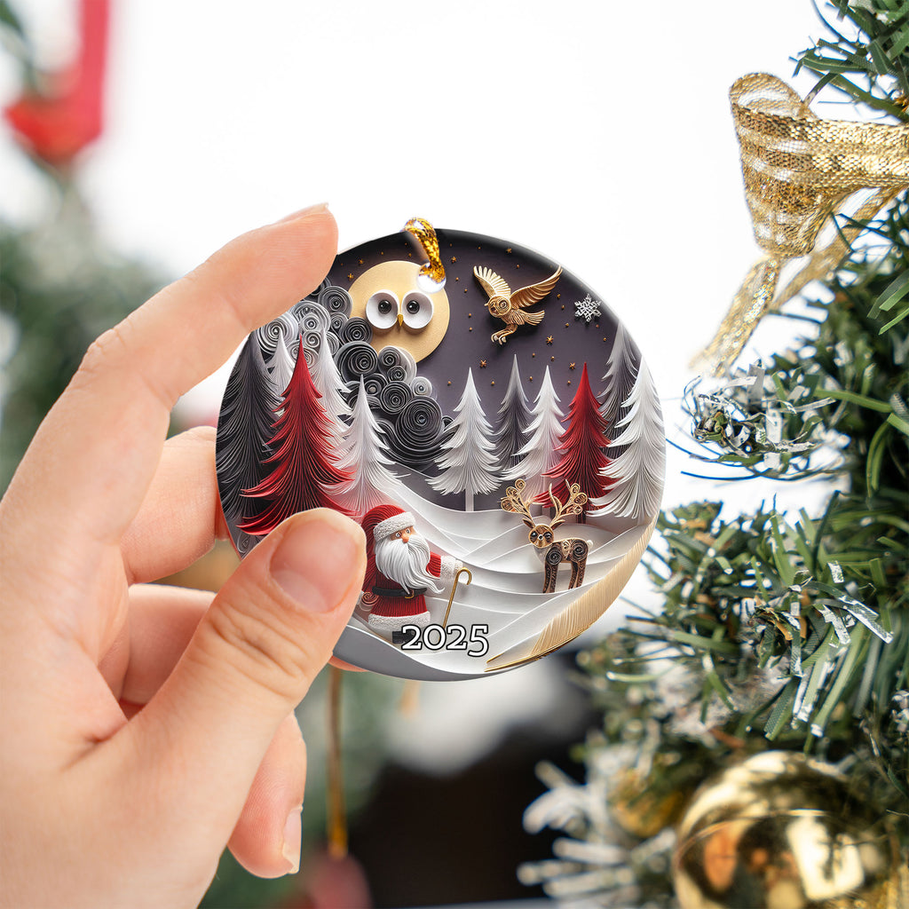Cute Santa Christmas Ornament, Gift Exchange, Gift Idea, Xmas Ornament