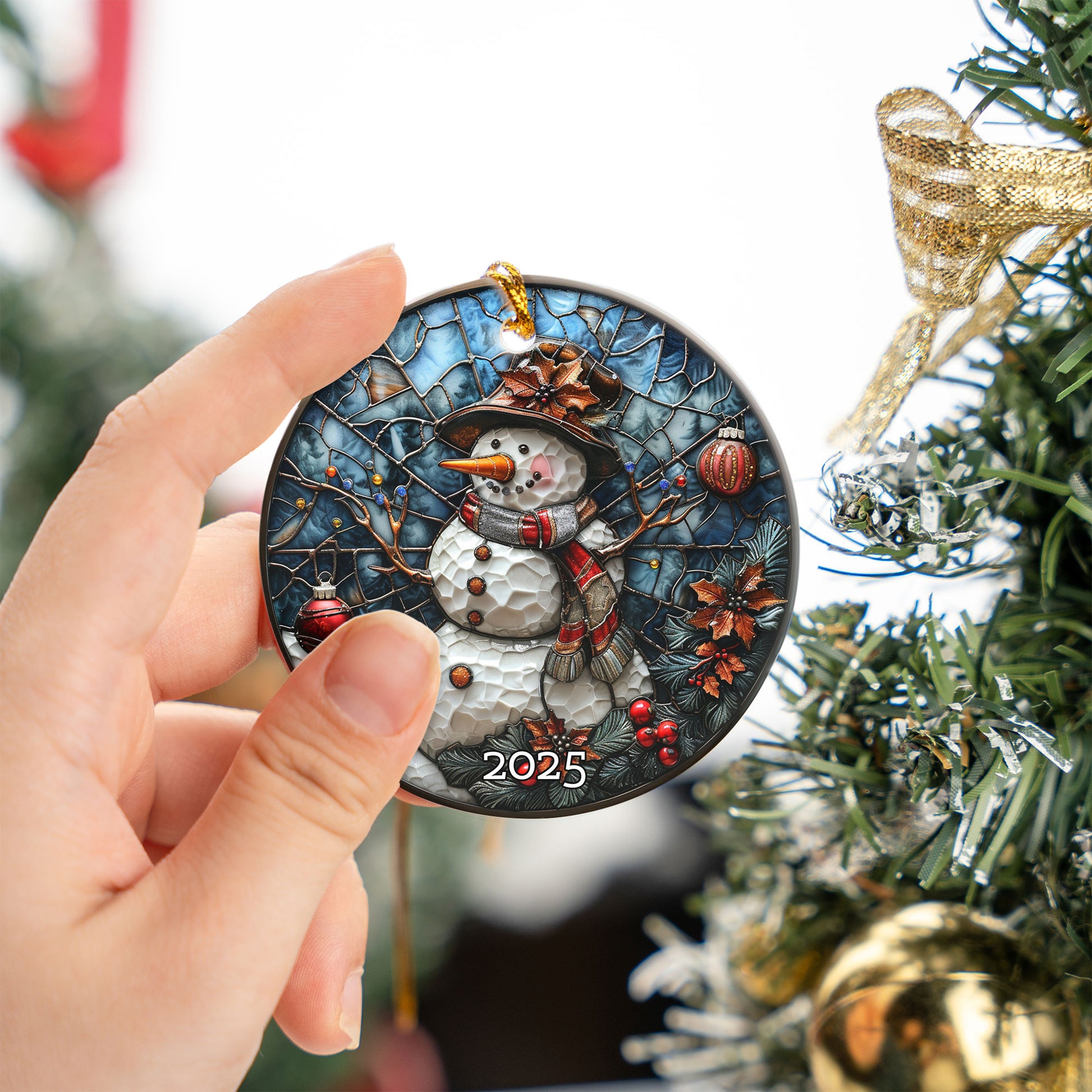 Vintage Santa Ornament, Holiday Tree Decor Gift, Gift Exchange, Gift Idea, Xmas Tree