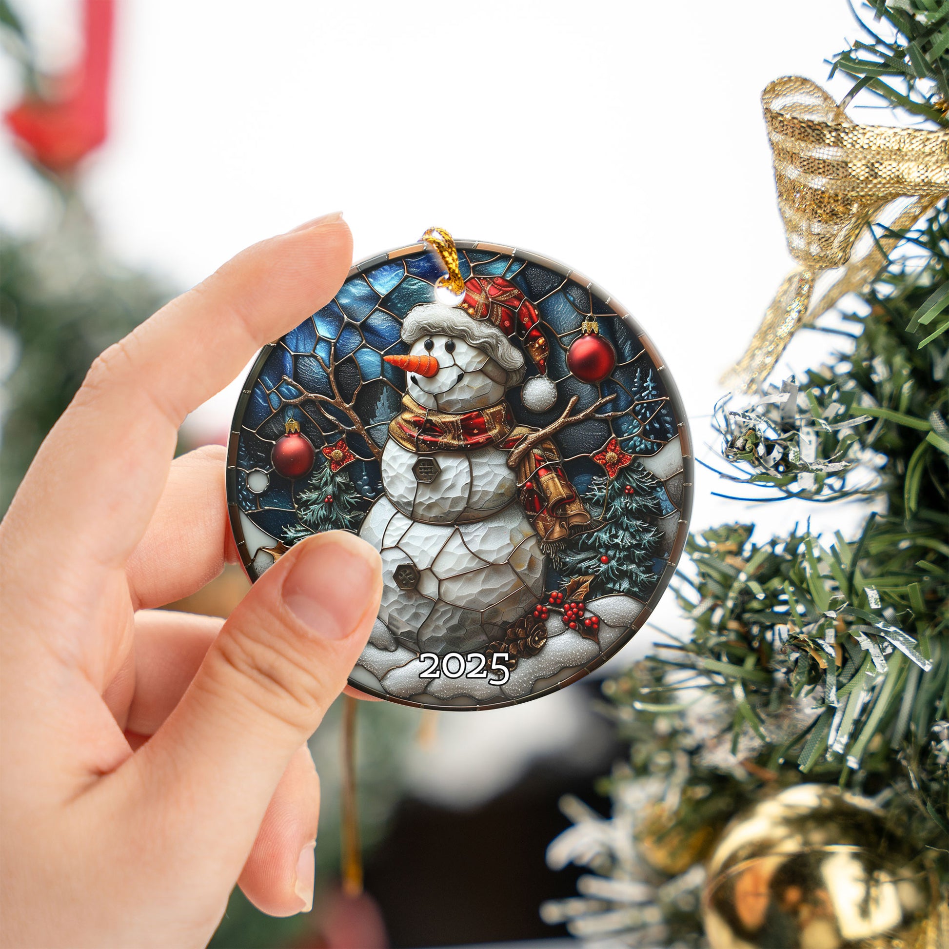 Santa Ornament Vintage Style, Perfect Gift Exchange Idea, Christmas Tree Decoration