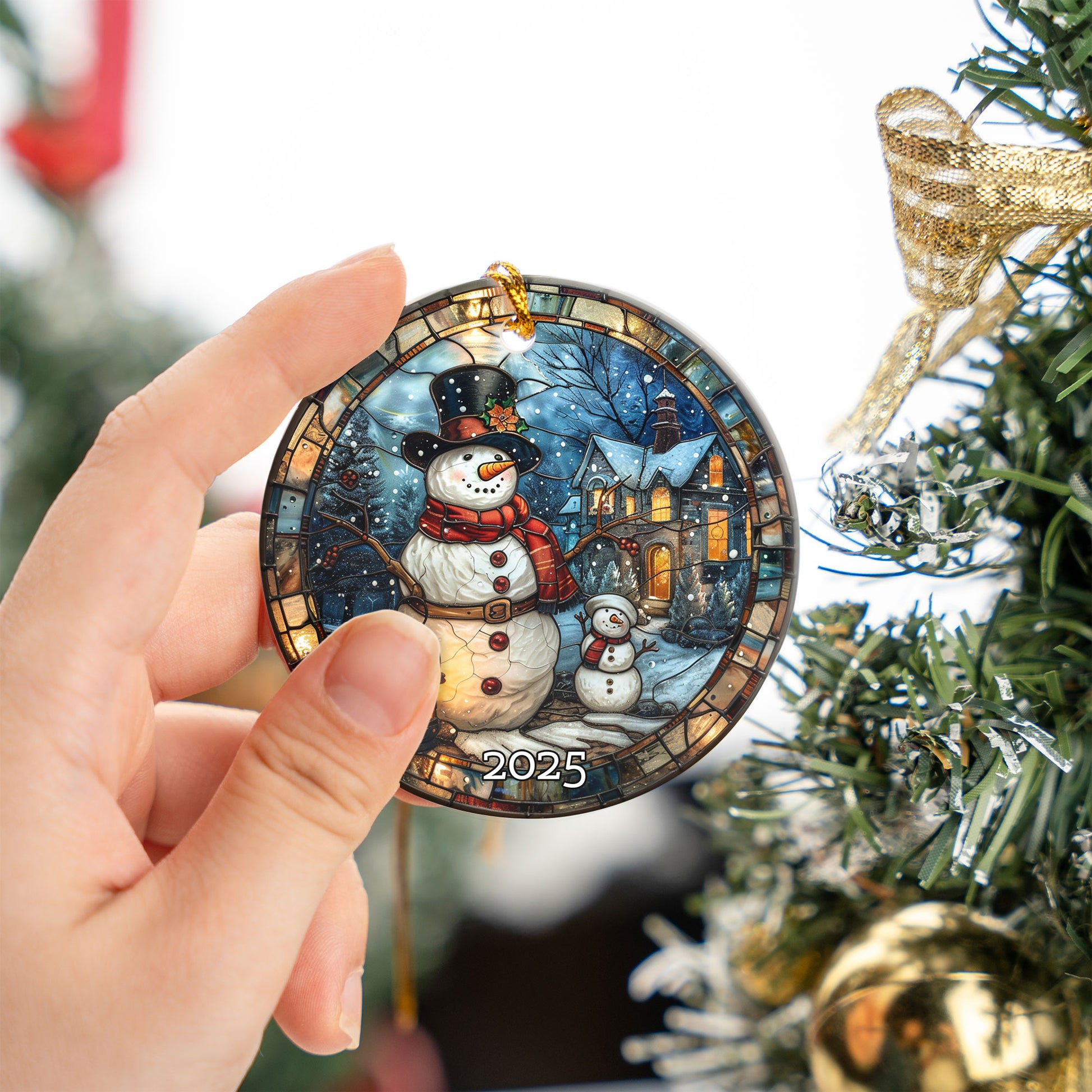 Antique Look Santa Ornament, Perfect Gift Exchange, Christmas Tree Decoration