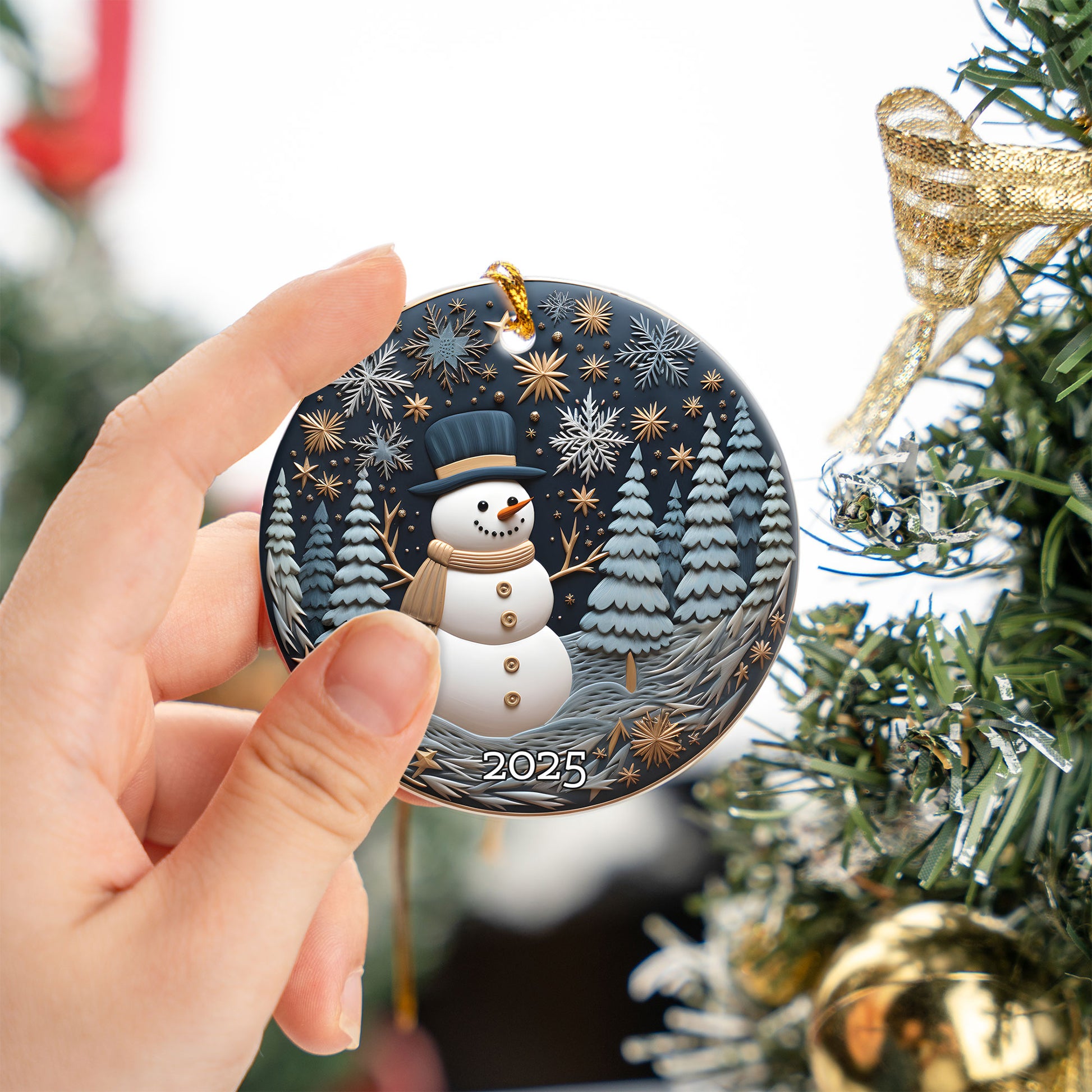 Snowmen Christmas Ornaments, Snowman Christmas Tree Ornament, Xmas Tree Gift For Family