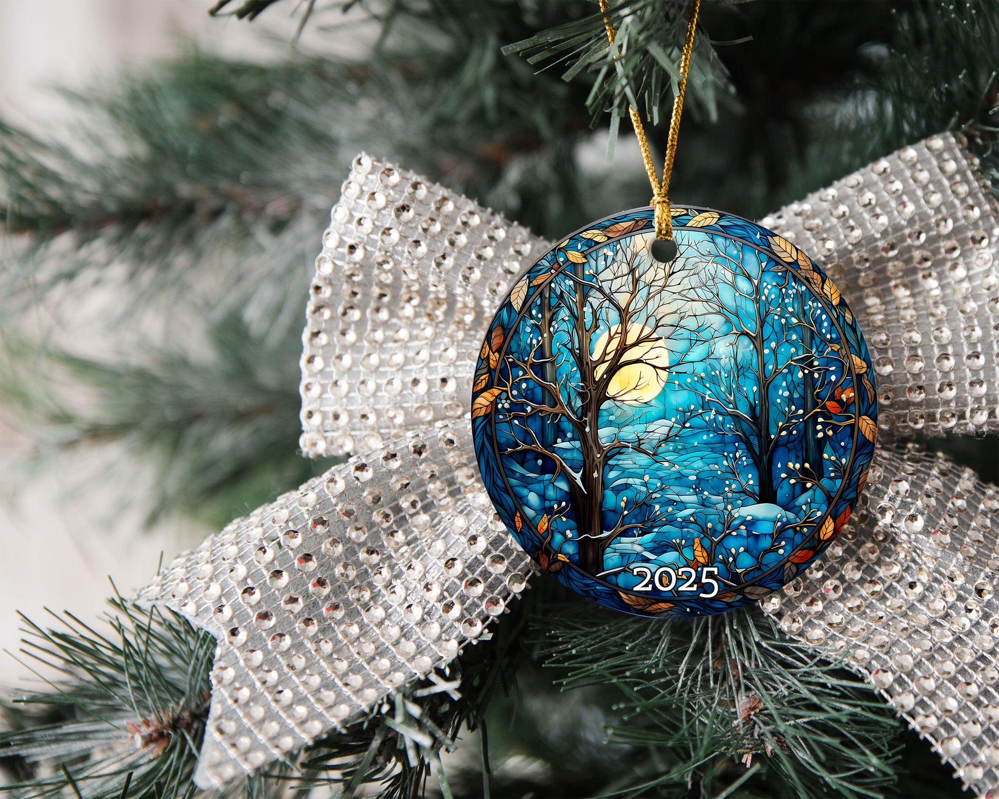 Winter Forest Christmas Ornament, Christmas Decoration, Gift Exchange, Gift Idea, Xmas Tree