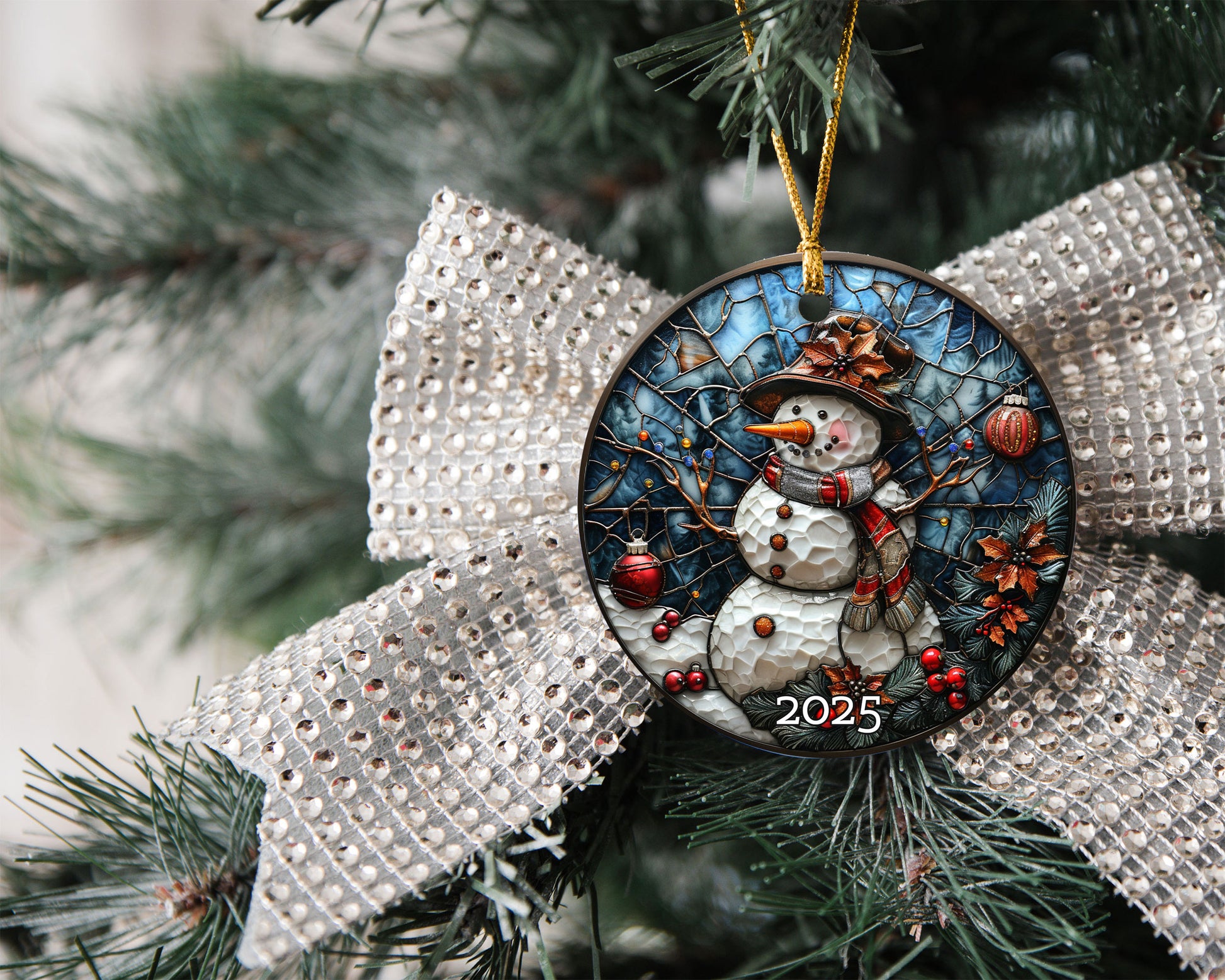 Vintage Santa Ornament, Holiday Tree Decor Gift, Gift Exchange, Gift Idea, Xmas Tree