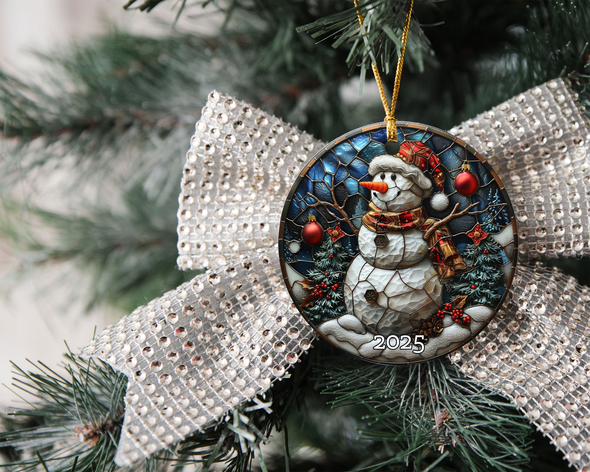 Santa Ornament Vintage Style, Perfect Gift Exchange Idea, Christmas Tree Decoration