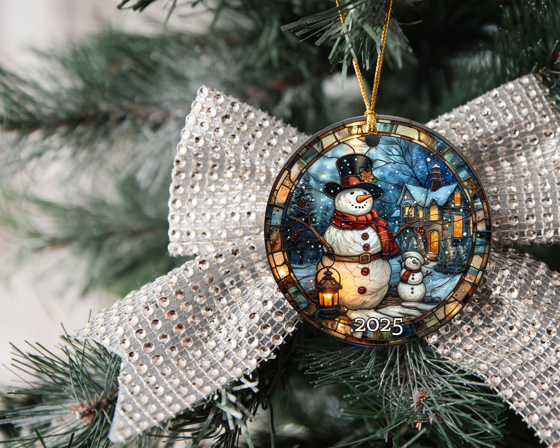 Antique Look Santa Ornament, Perfect Gift Exchange, Christmas Tree Decoration