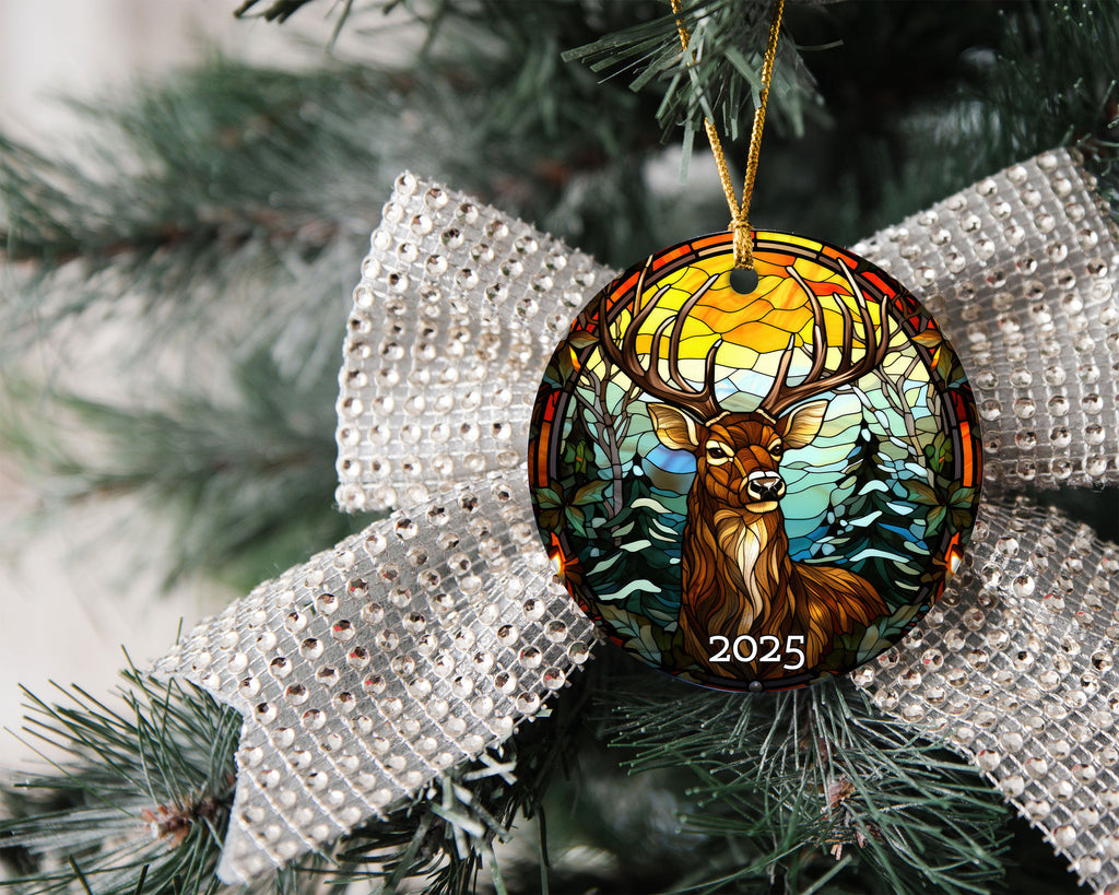 Rustic Deer Ornament Ornament, Perfect Gift Exchange, Christmas Tree Decoration