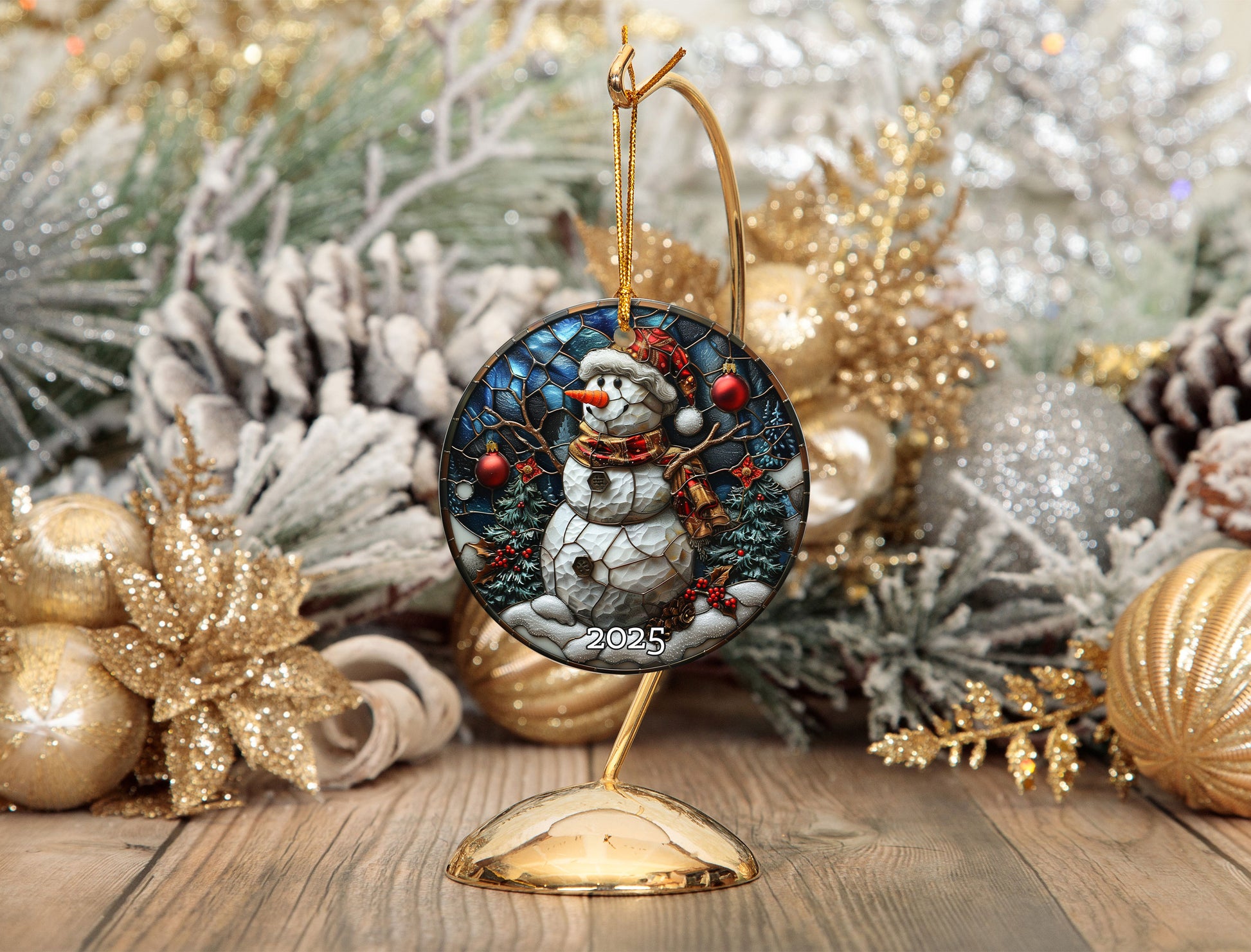 Santa Ornament Vintage Style, Perfect Gift Exchange Idea, Christmas Tree Decoration