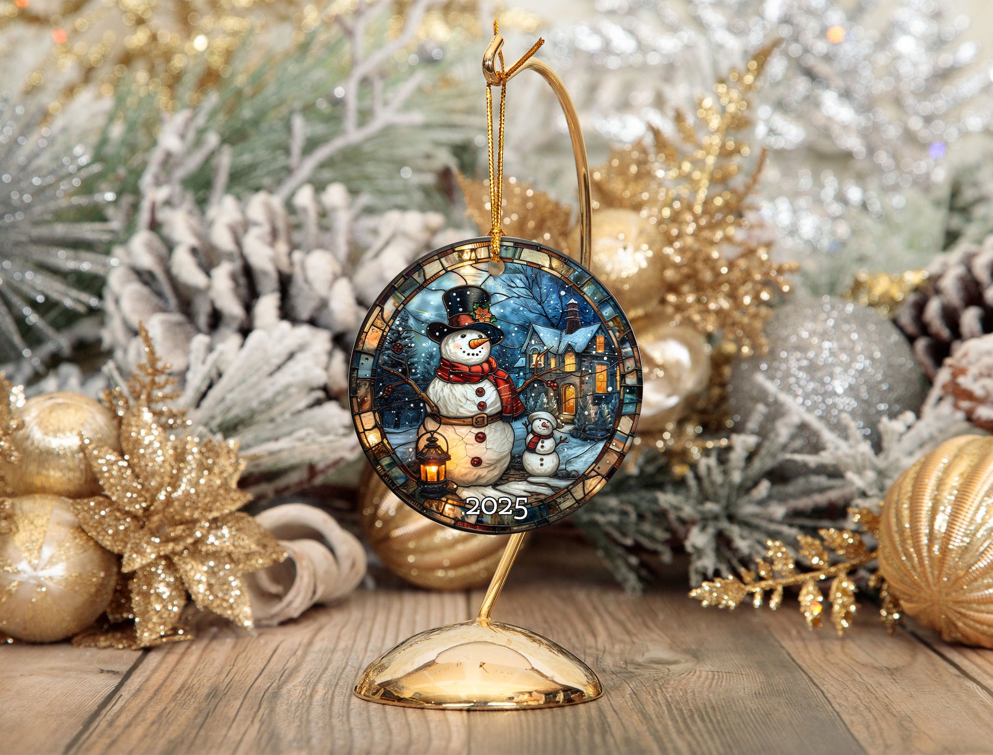 Antique Look Santa Ornament, Perfect Gift Exchange, Christmas Tree Decoration