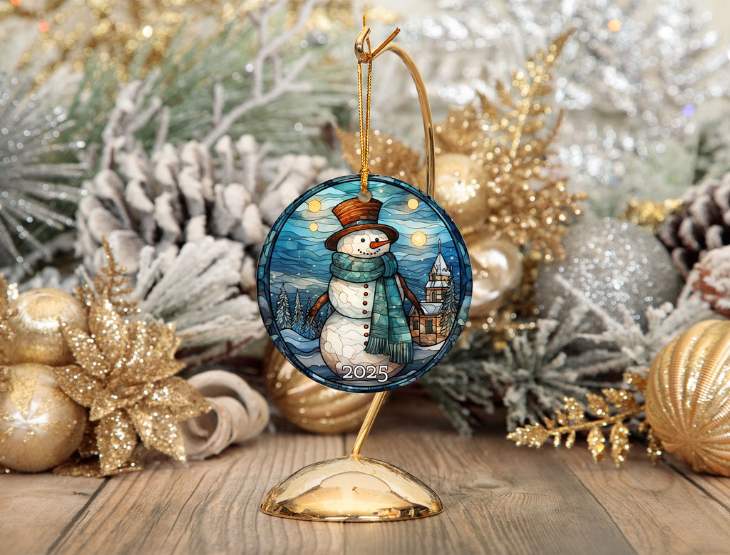 Snowman Scene Ornament Tree Decoration Gift Idea