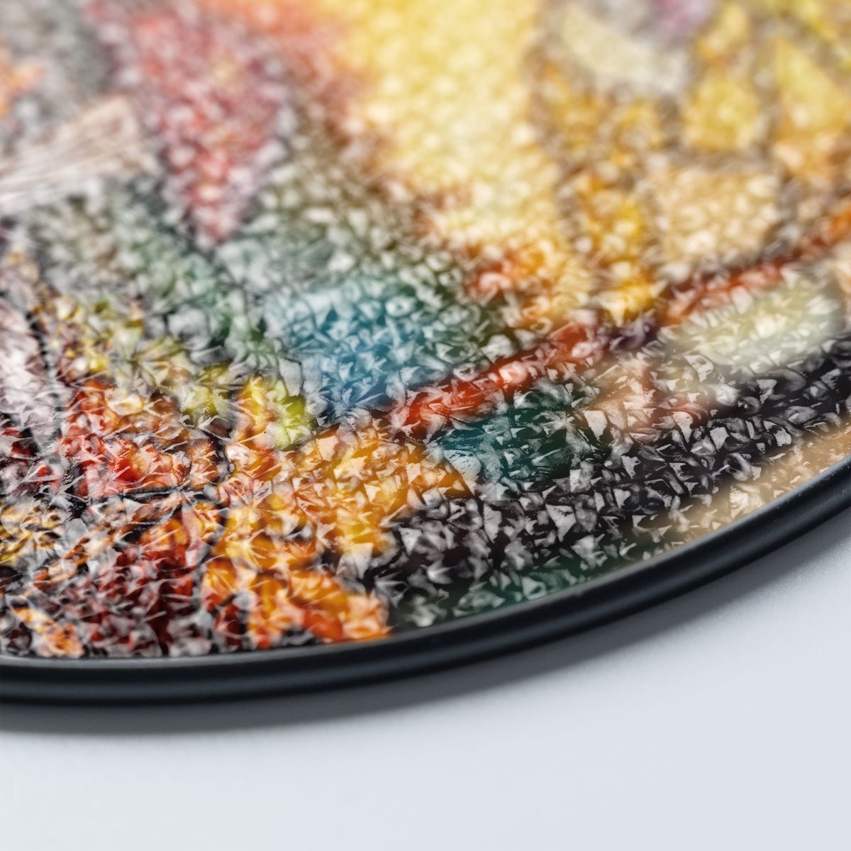 Sunset Mushroom Suncatcher, Window Stained Glass Style, Mushrooms for Home Decoration