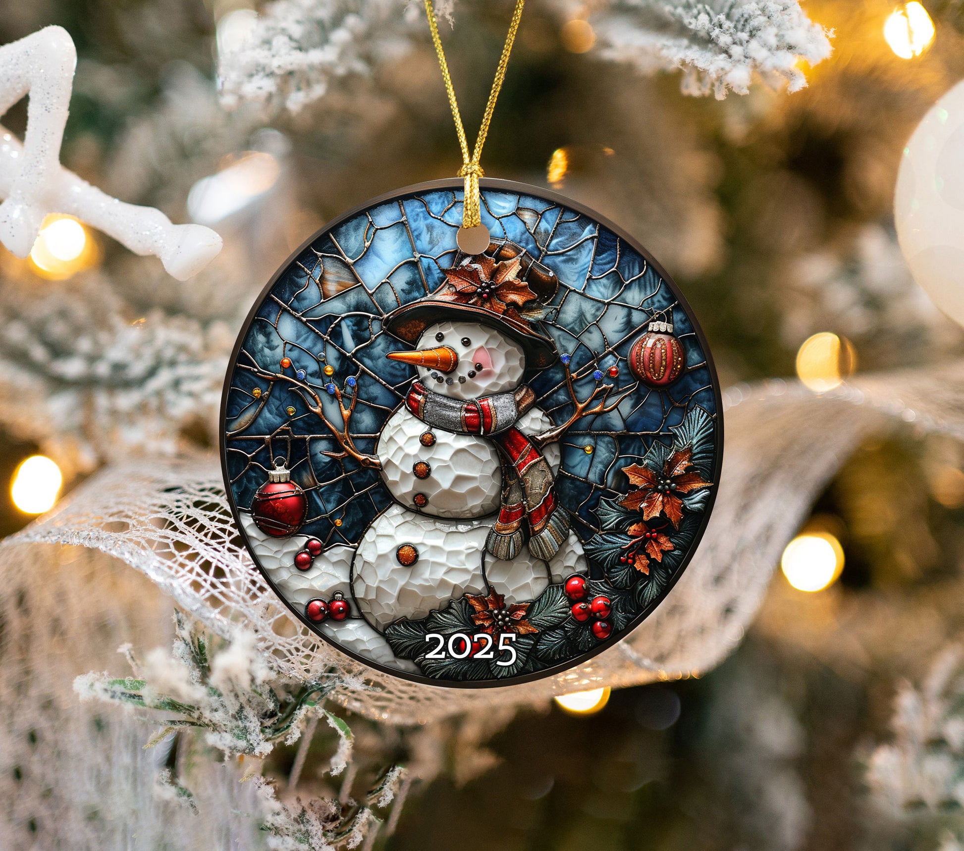 Vintage Santa Ornament, Holiday Tree Decor Gift, Gift Exchange, Gift Idea, Xmas Tree