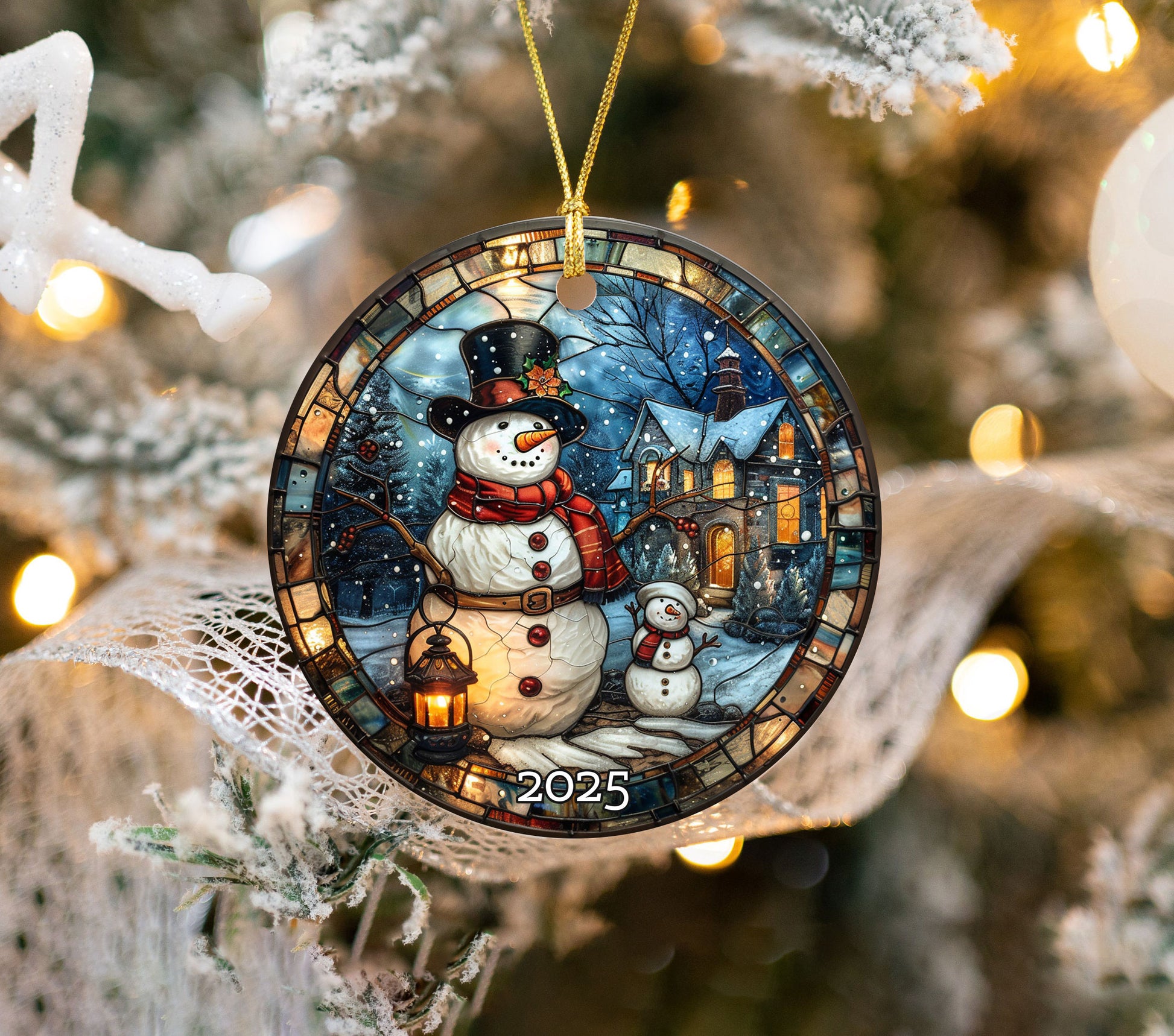 Antique Look Santa Ornament, Perfect Gift Exchange, Christmas Tree Decoration