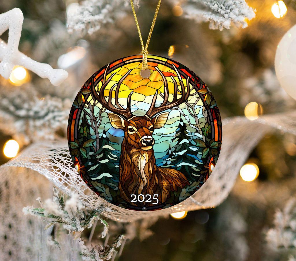 Rustic Deer Ornament Ornament, Perfect Gift Exchange, Christmas Tree Decoration