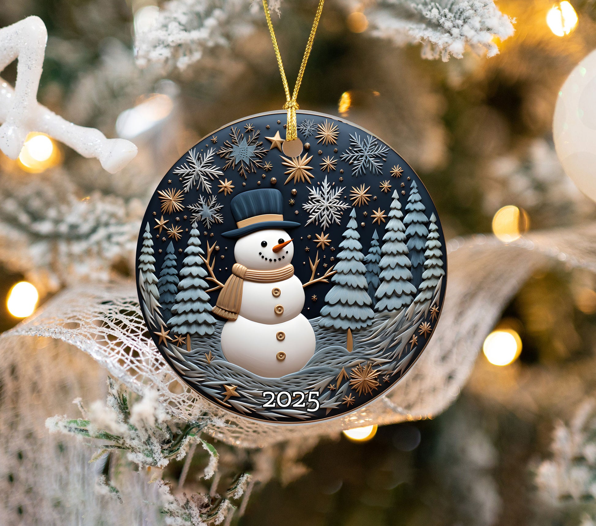 Snowmen Christmas Ornaments, Snowman Christmas Tree Ornament, Xmas Tree Gift For Family