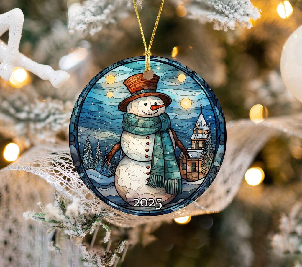 Snowman Scene Ornament Tree Decoration Gift Idea