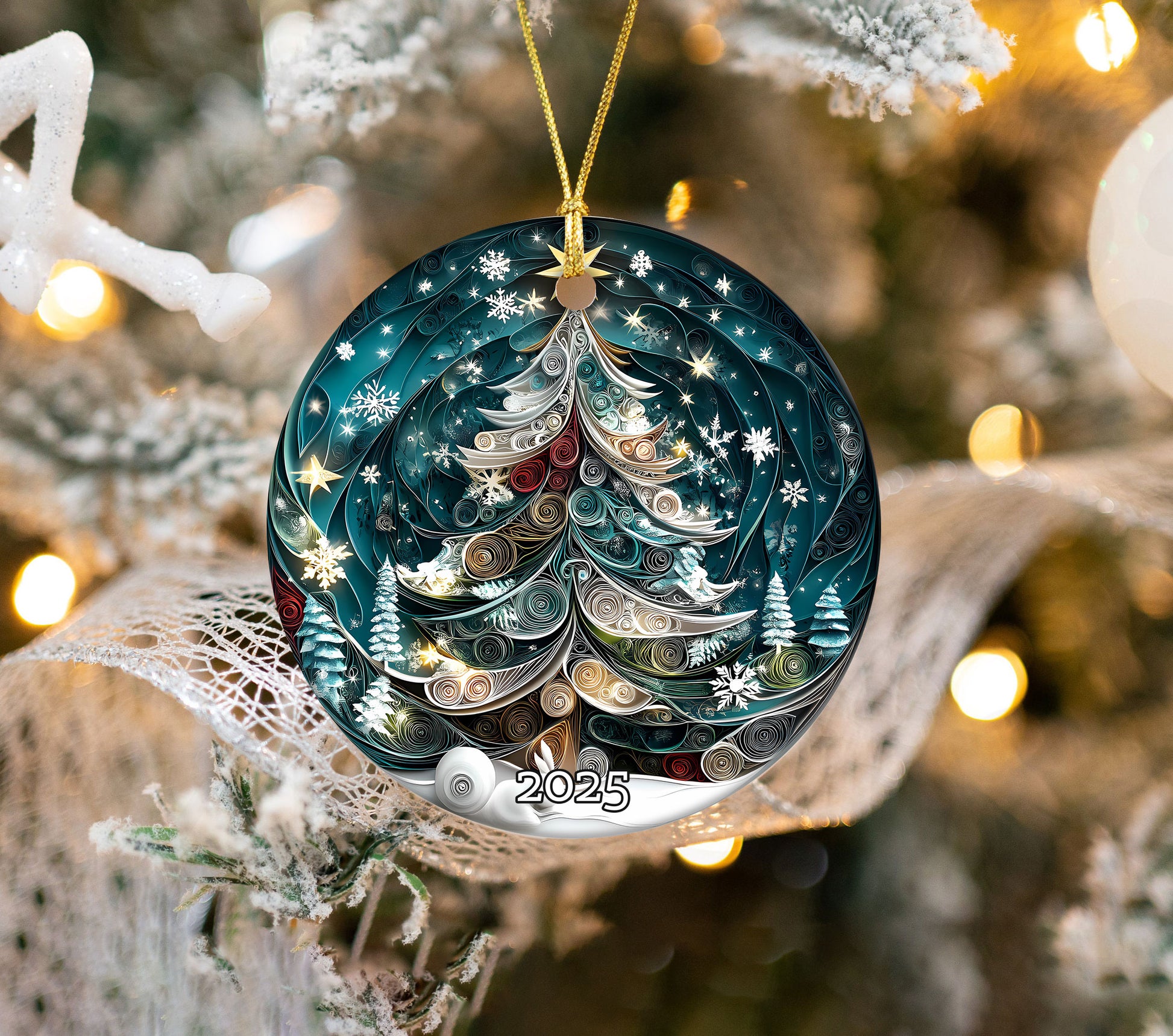 Christmas Tree Ornament, Christmas Decoration, Holiday Gift Idea, Heirloom Keepsake