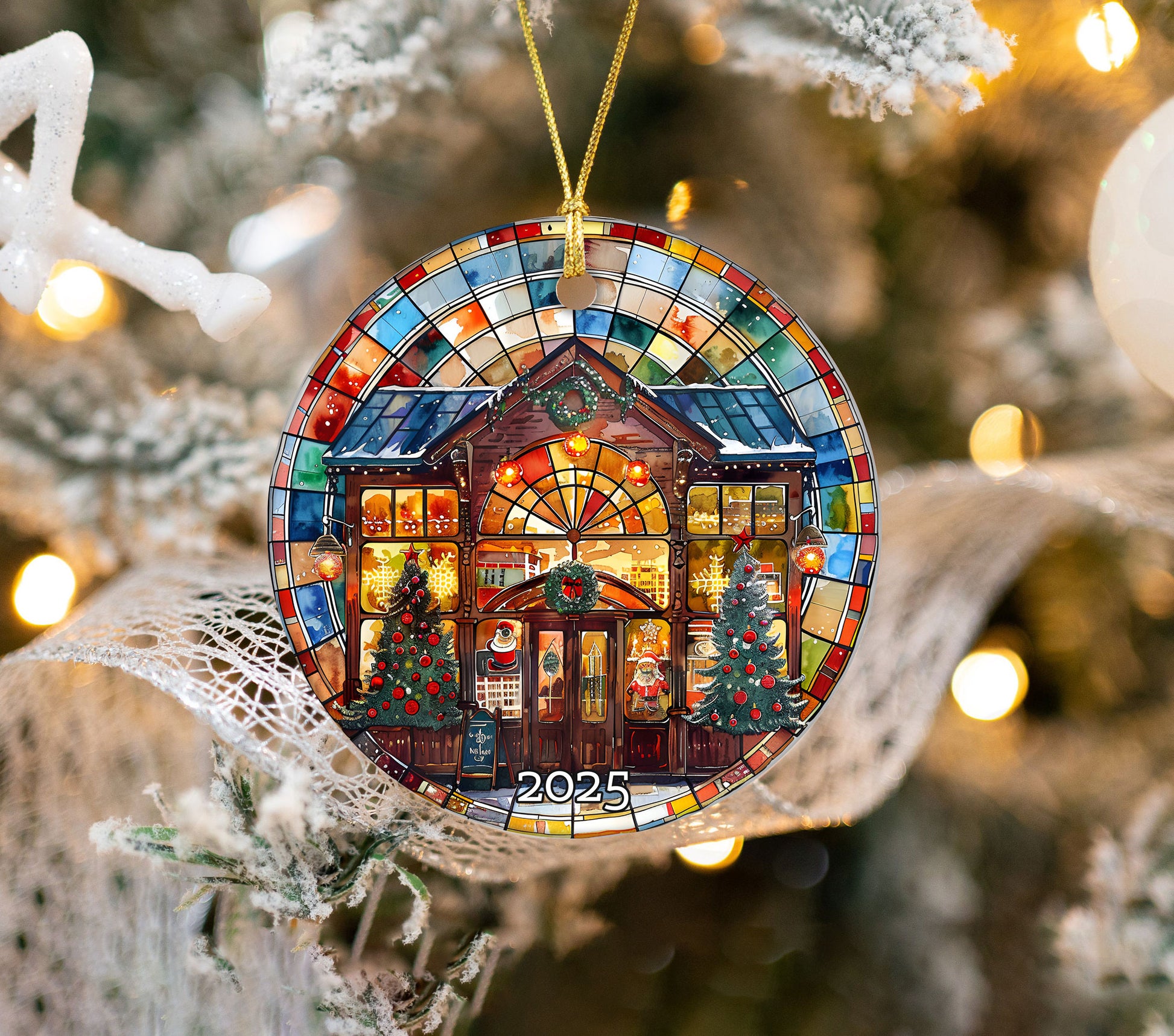 Santa’s Toy Store Ornament, Holiday Tree Decoration Idea, Perfect Gift for Children
