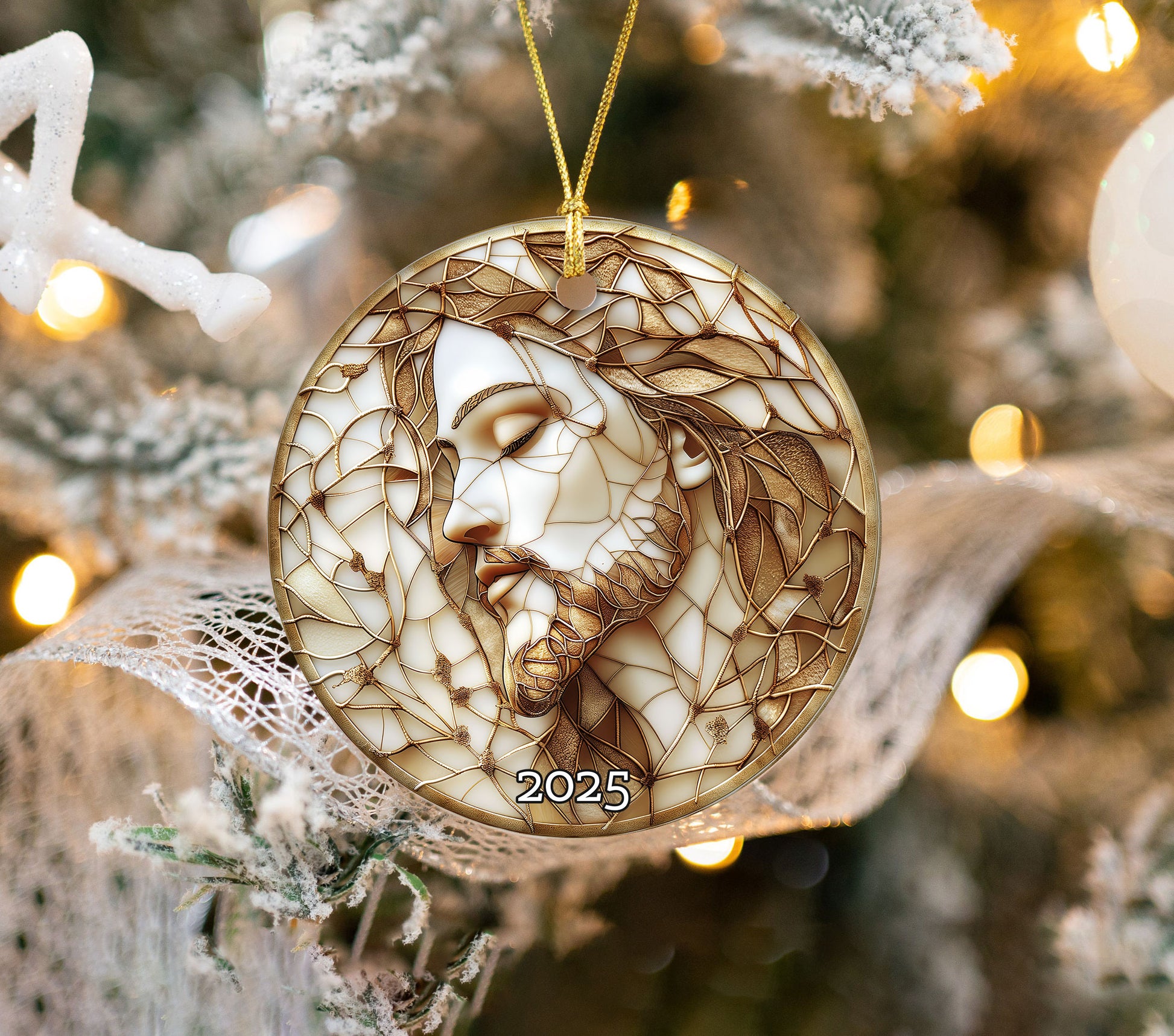 Christian Christmas Ornament, Holy Family Decoration, Jesus Birth Christmas