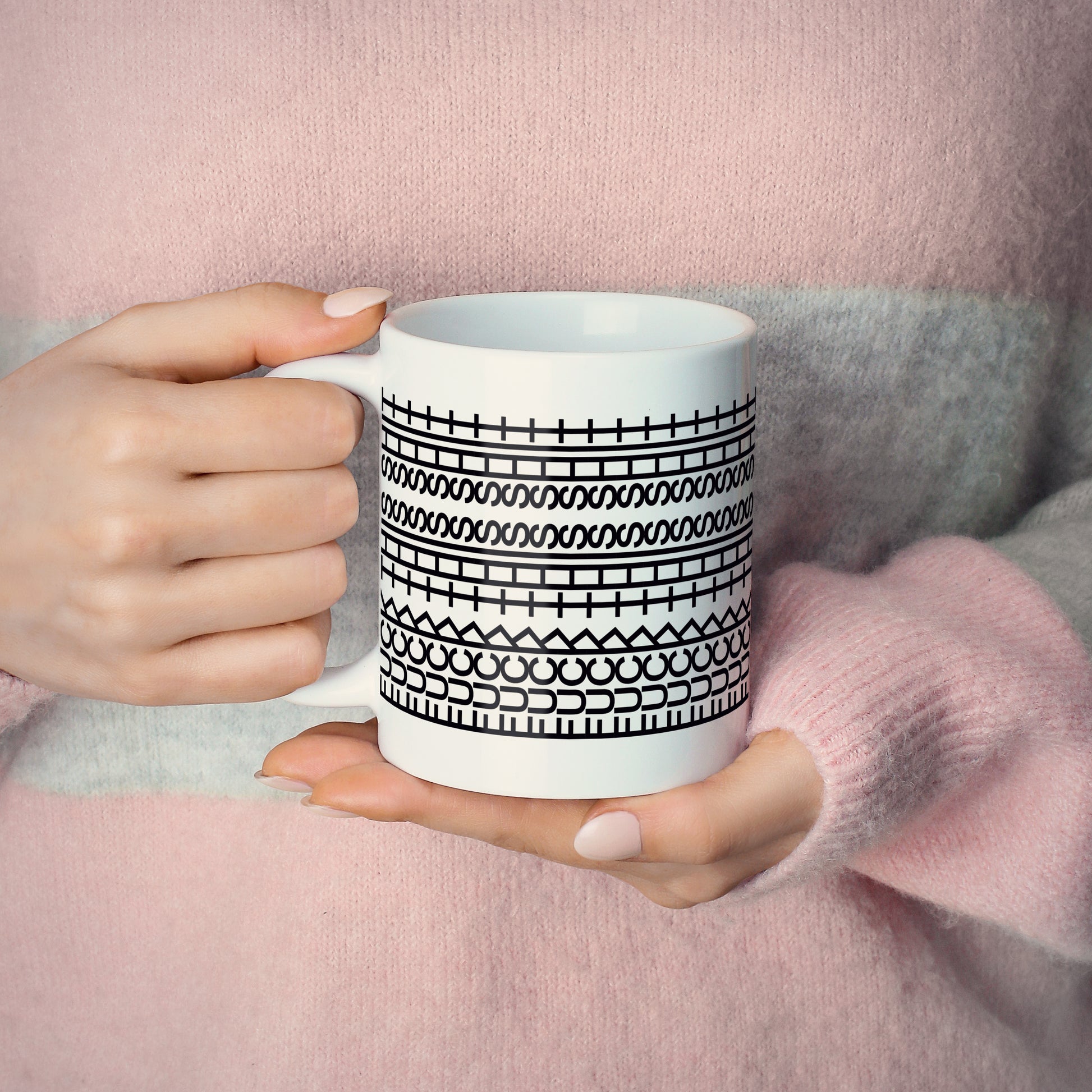 Fck This Shit Funny Mug, Hidden Funny Message, Gift for Coworkers Work Bestie, Friends