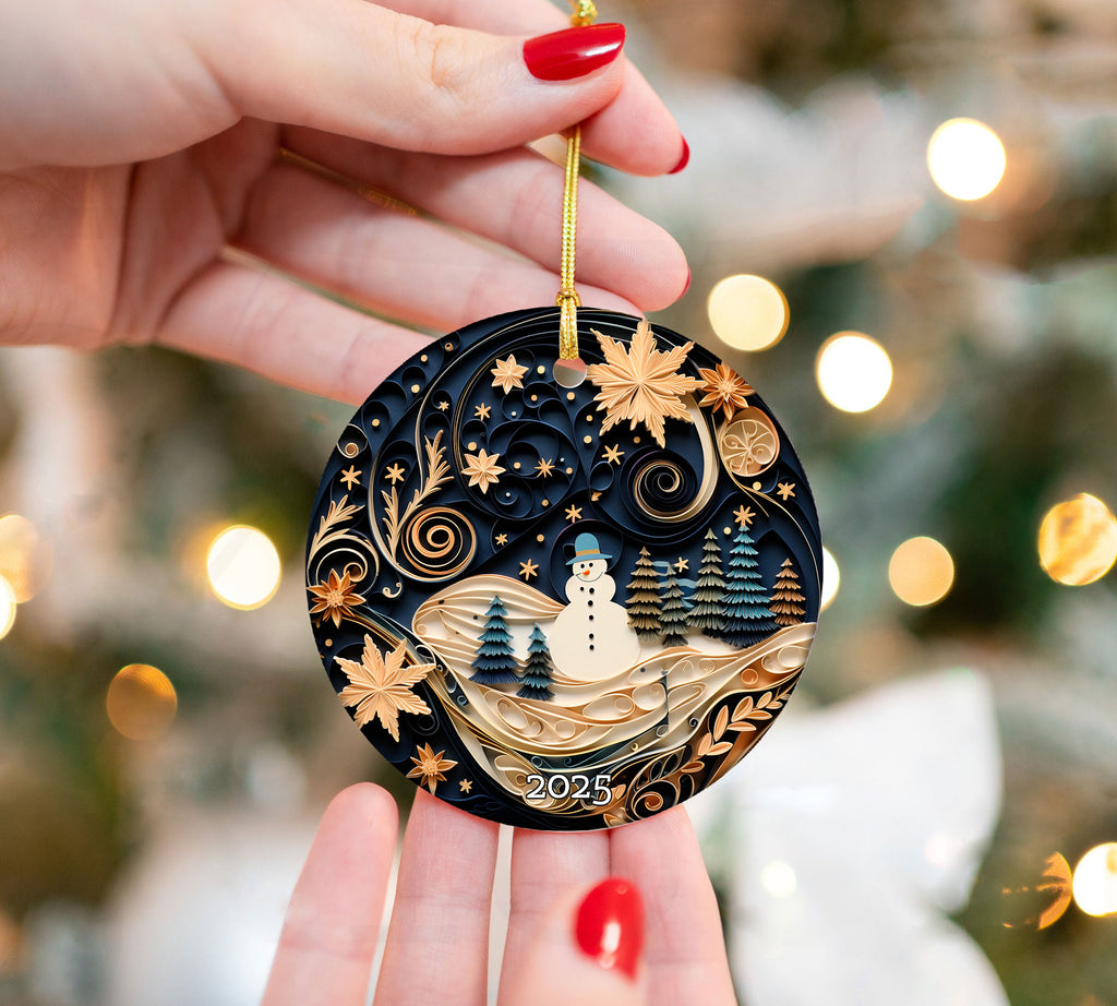 Winter Santa Christmas Ornament, Christmas Decoration, Gift Exchange, Gift Idea, Xmas Tree