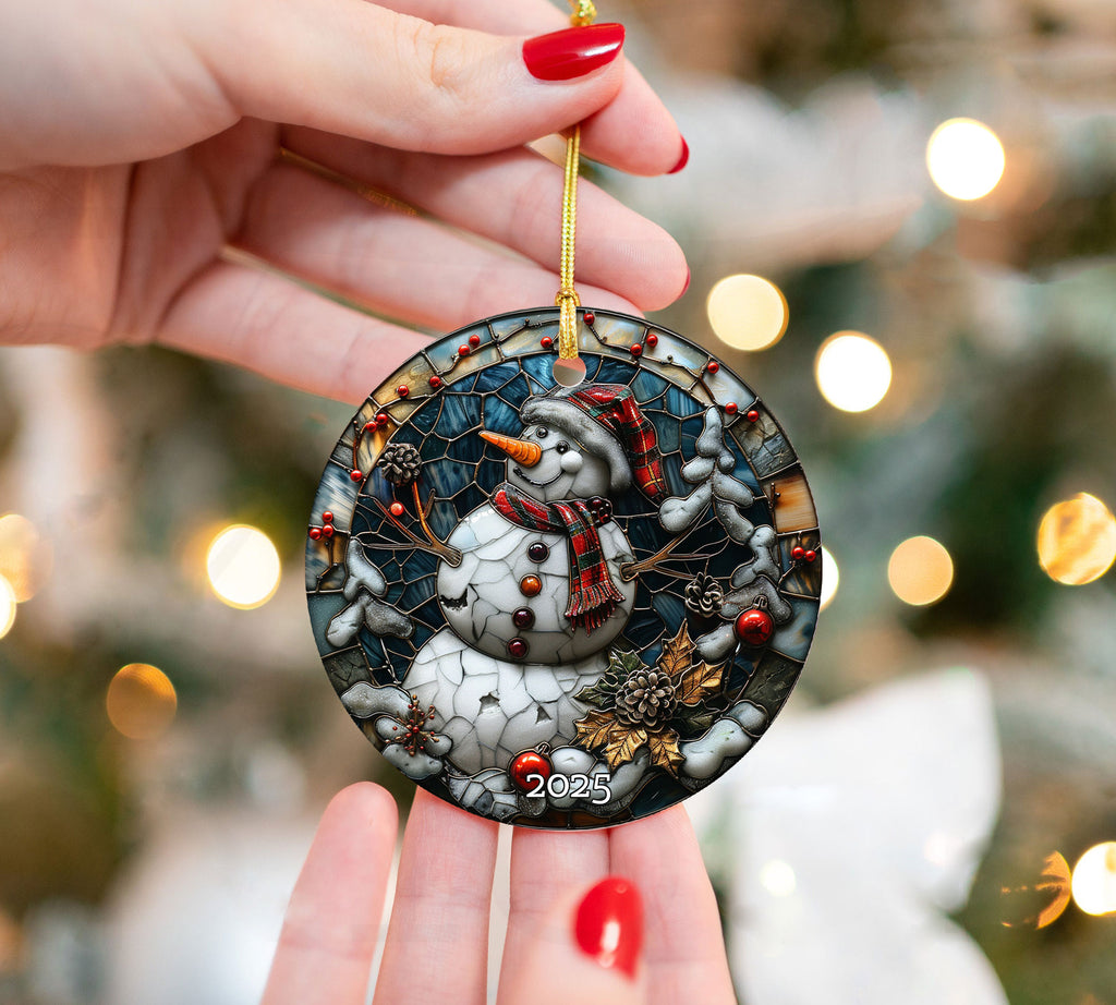 Retro Santa Claus Ornament, Gift for Family, Holiday Ornament Decoration