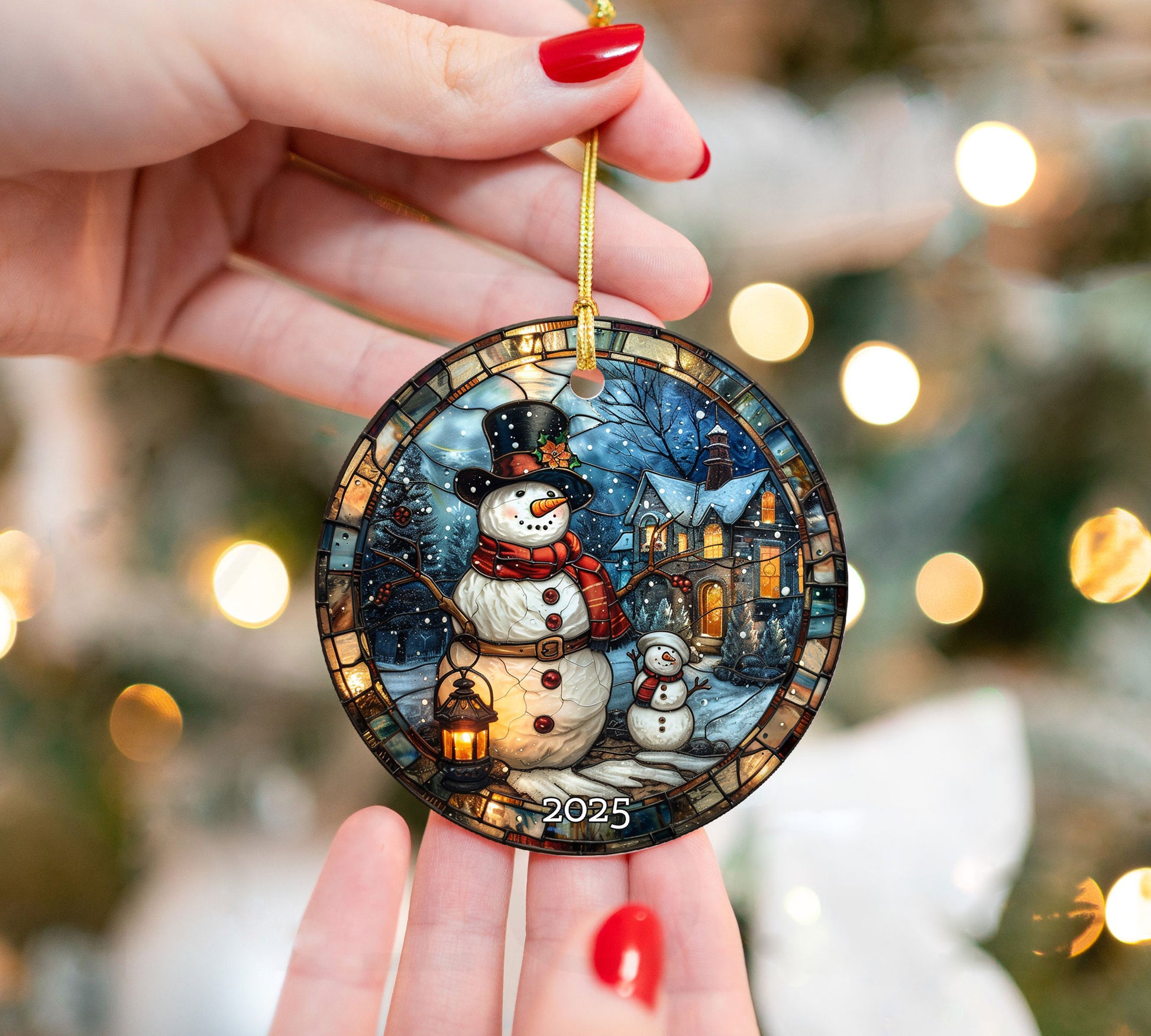 Antique Look Santa Ornament, Perfect Gift Exchange, Christmas Tree Decoration