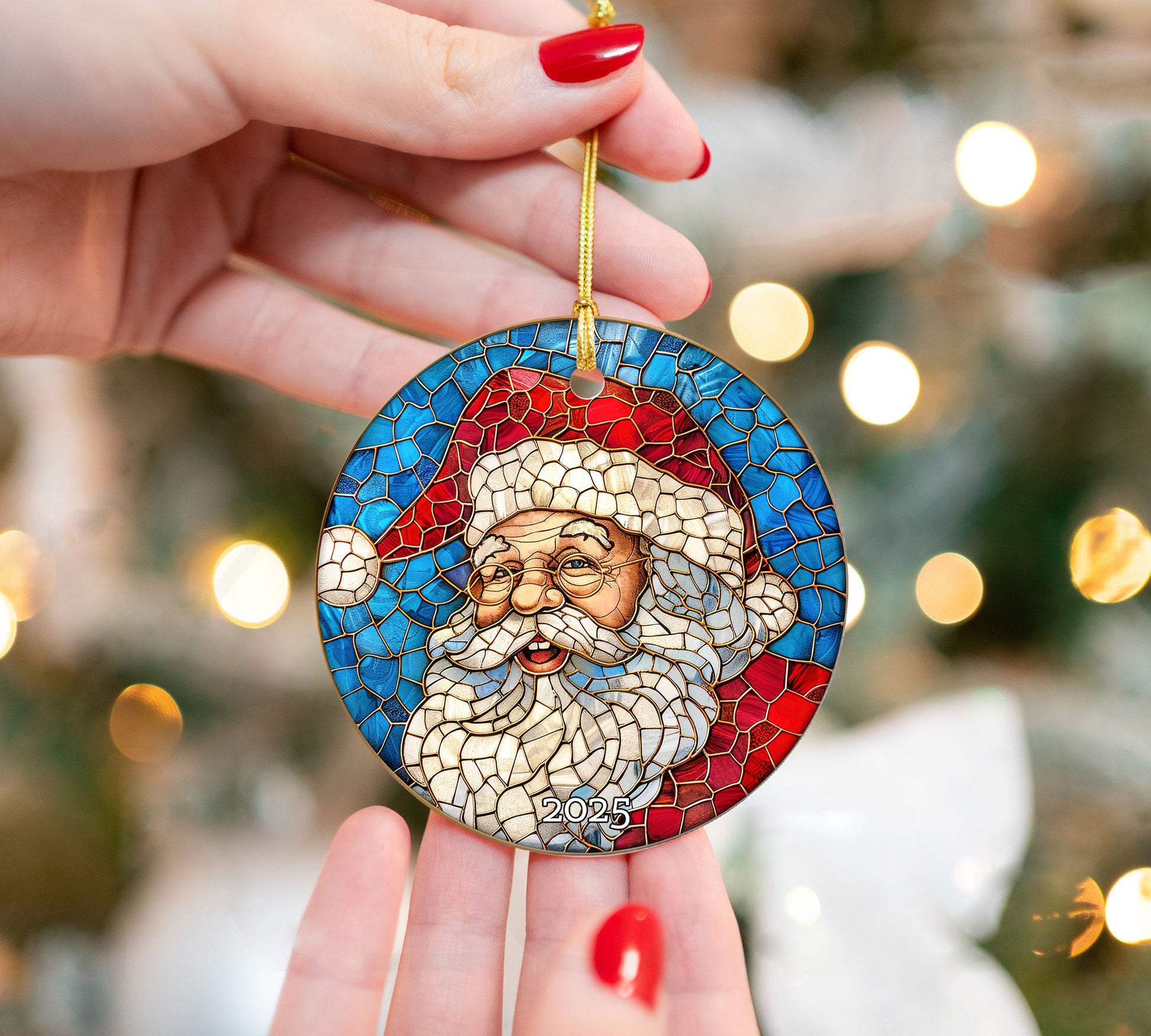 Vintage Santa Ornament, Perfect Gift Exchange, Christmas Tree Decoration