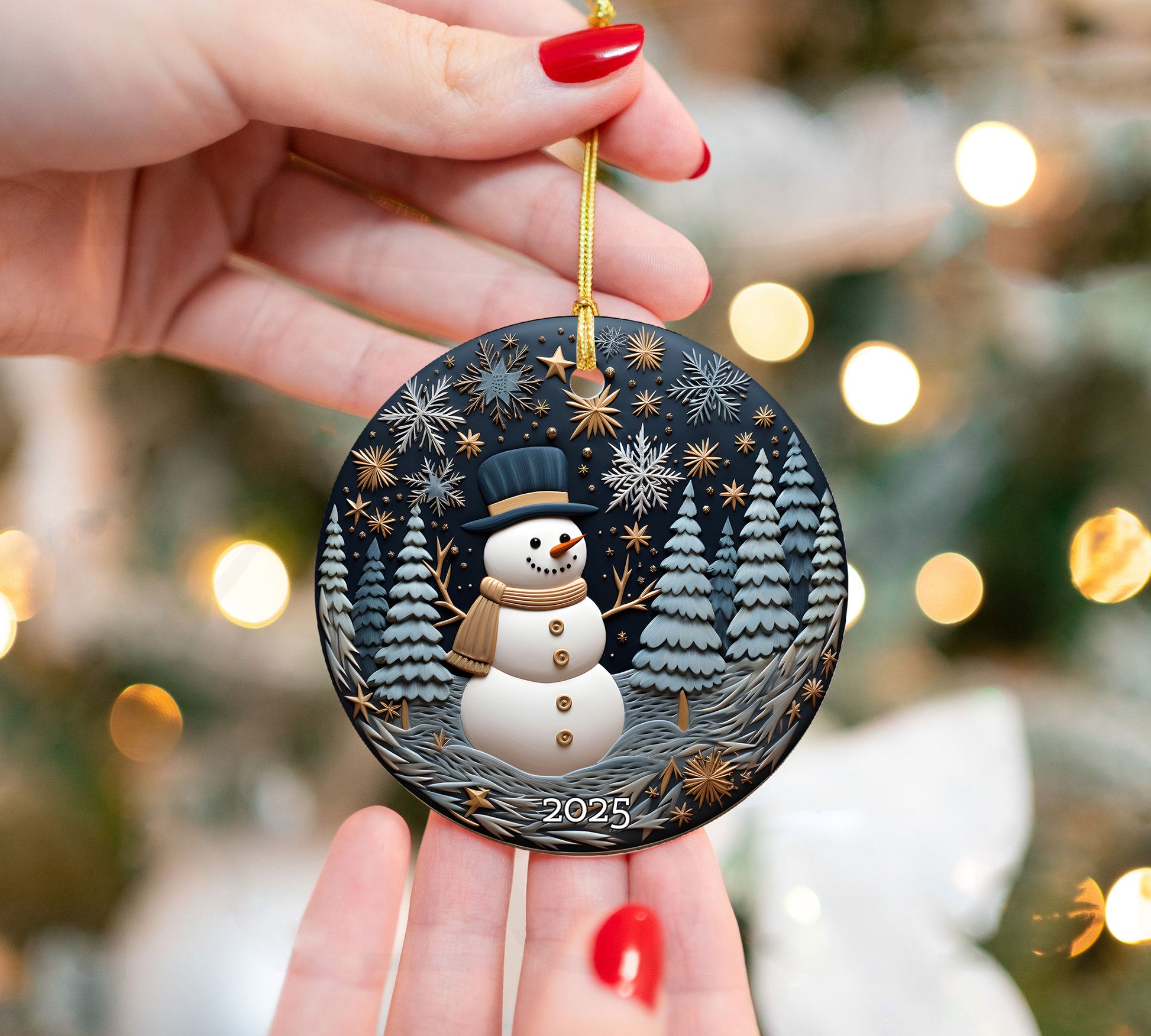 Snowmen Christmas Ornaments, Snowman Christmas Tree Ornament, Xmas Tree Gift For Family