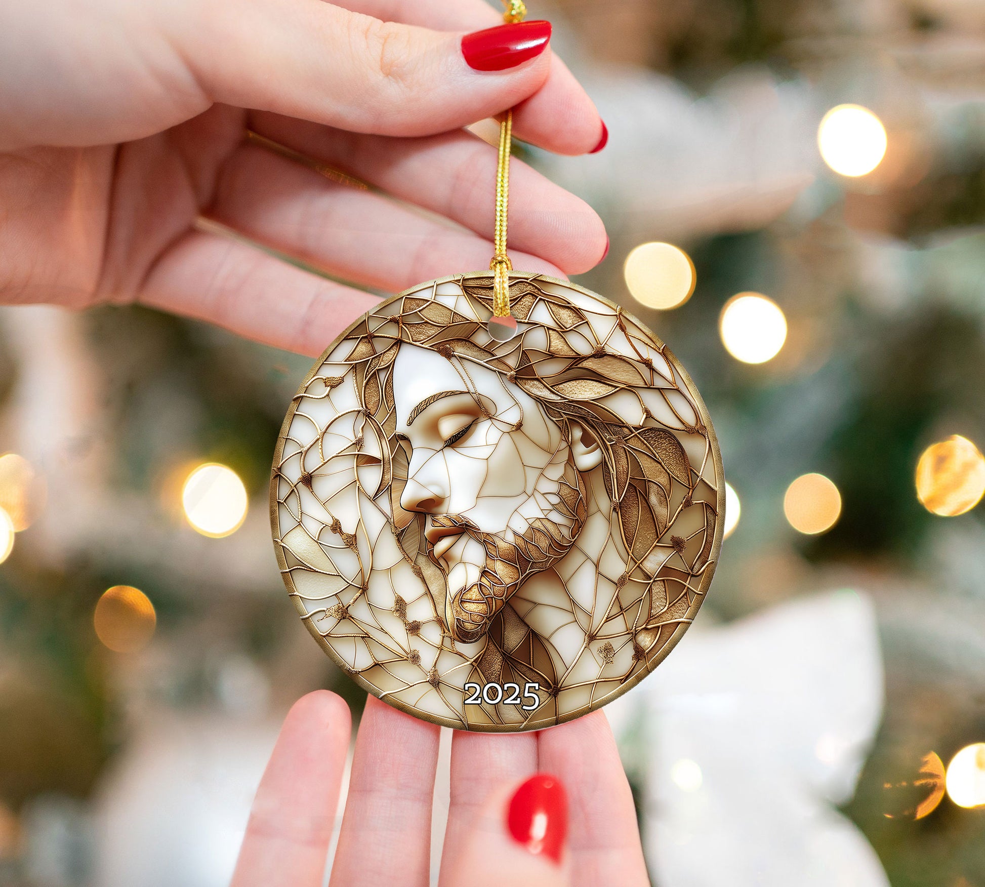 Christian Christmas Ornament, Holy Family Decoration, Jesus Birth Christmas