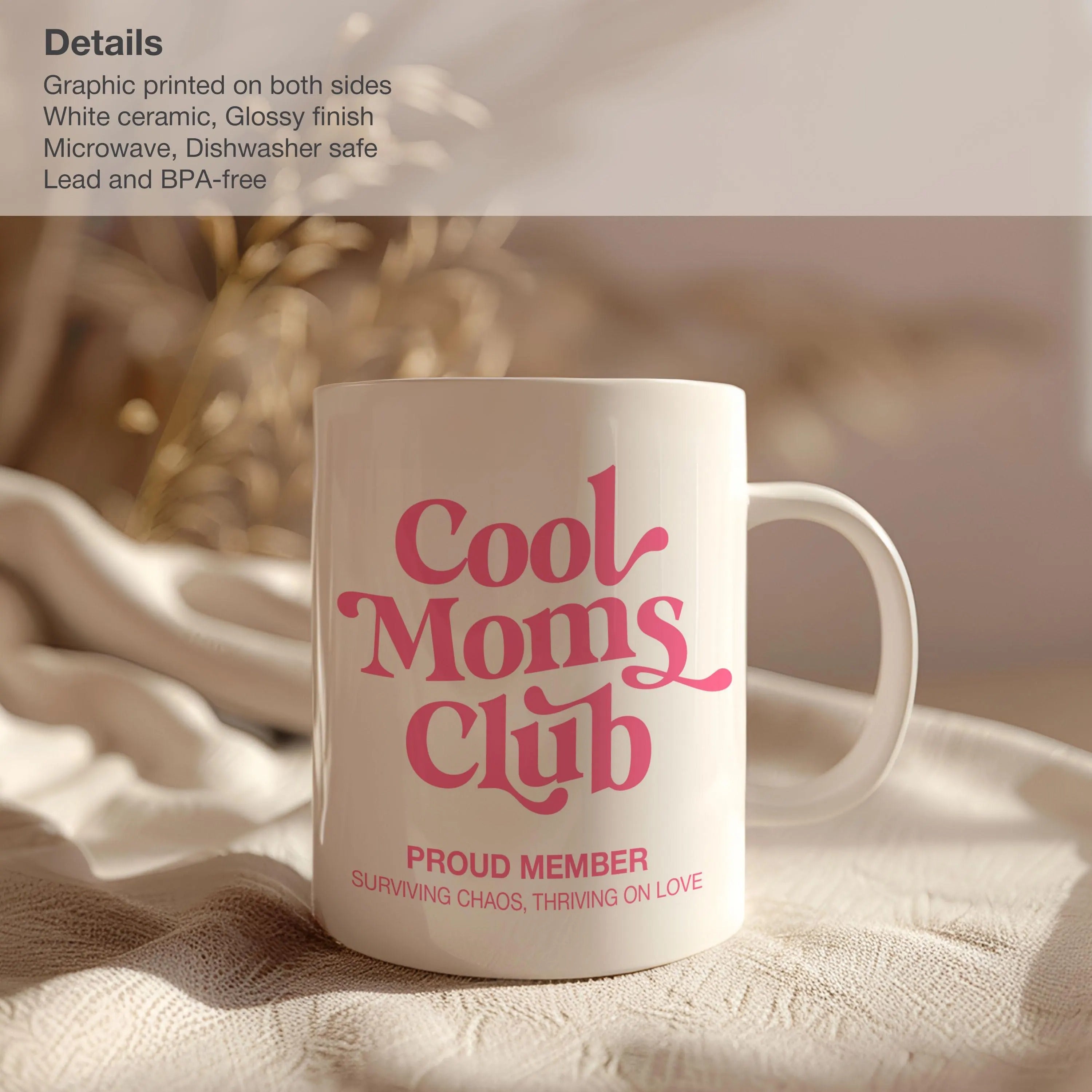 Cool Moms Club Mug, New Parent Gift For New Mom Gift, Expecting Mom Gift Baby Shower