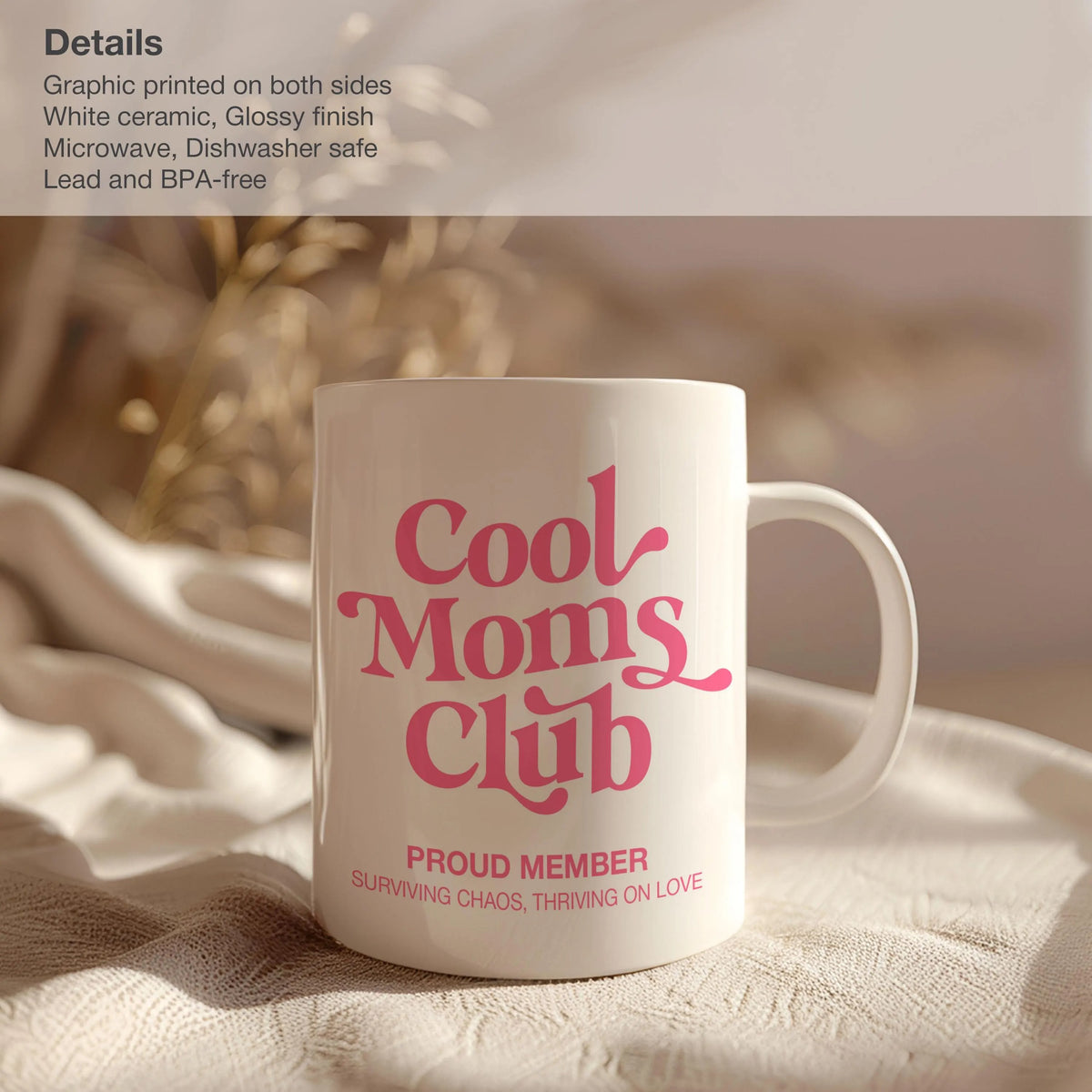 Cool Moms Club Mug, New Parent Gift For New Mom Gift, Expecting Mom Gift Baby Shower